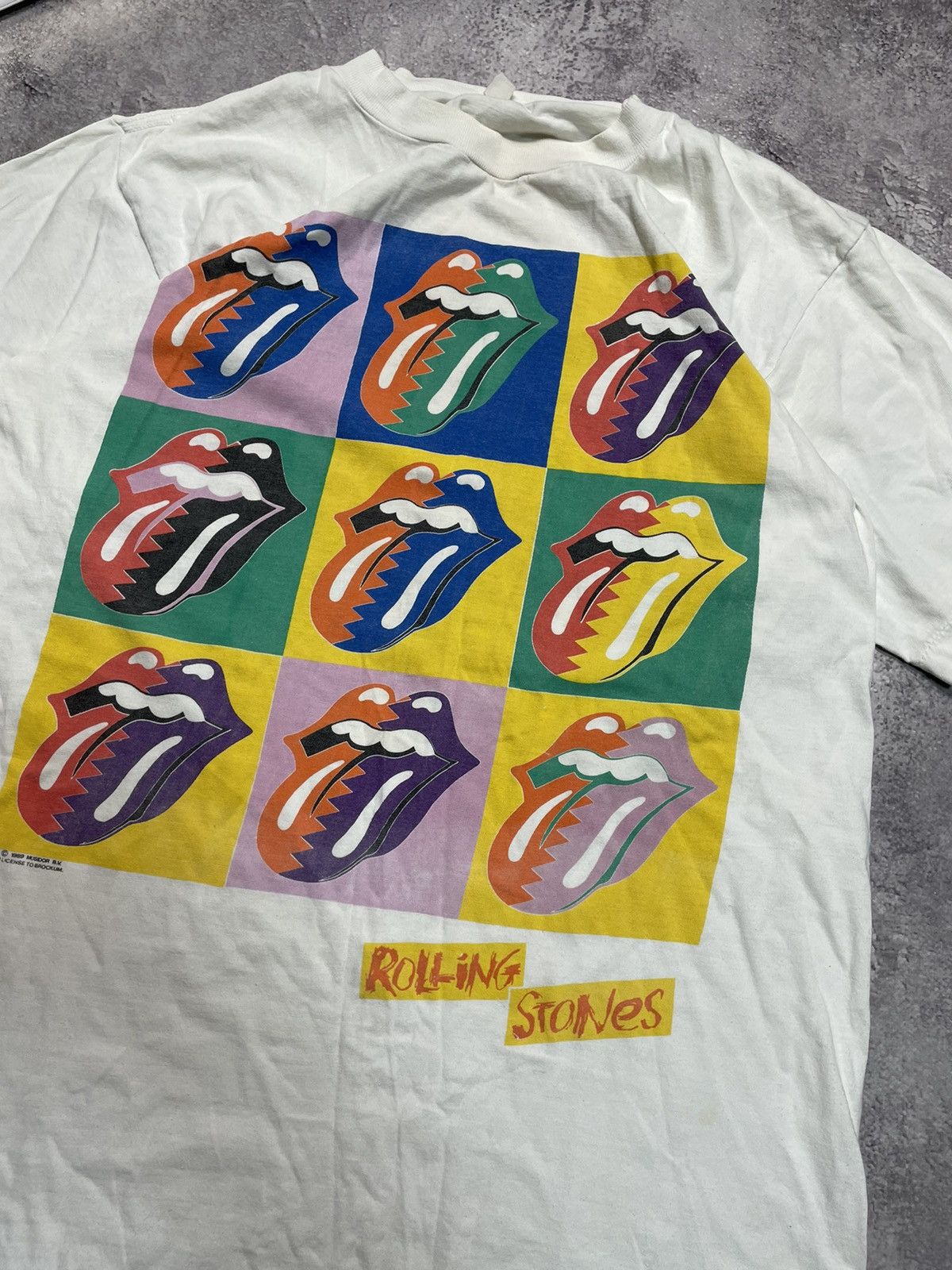 Band Tees × Vintage Vintage ROLLING STONES 1989 T Shirt Graphic Tee Band Tour Size US L / EU 52-54 / 3 - 2 Thumbnail