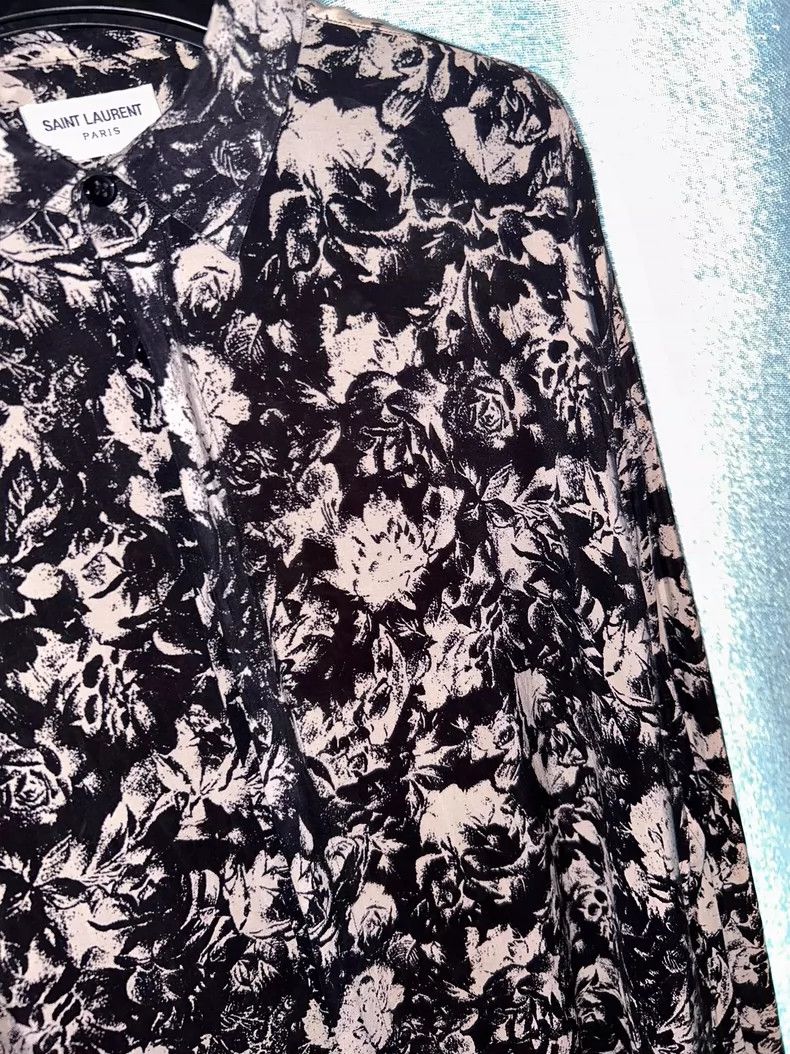 Saint Laurent Paris Saint Laurent Paris 2022SS French Rose Shirt Nextarrow-2505 Size US XXS / EU 40 - 4 Thumbnail