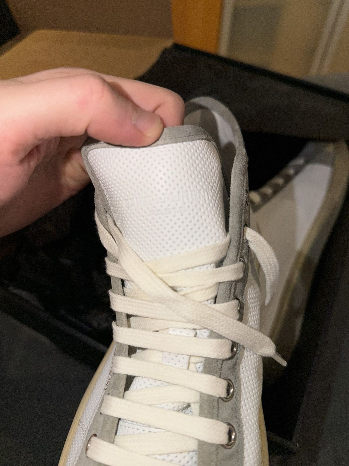 Saint Laurent Paris 🔥 Saint Laurent Paris SL39 Mid Top Size 42 – Blanc Optique 🔥 Size US 9 / EU 42 - 8 Thumbnail