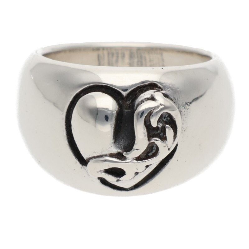 Chrome Hearts Chrome Hearts Heart in Band Silver Ring Size ONE SIZE - 1 Thumbnail