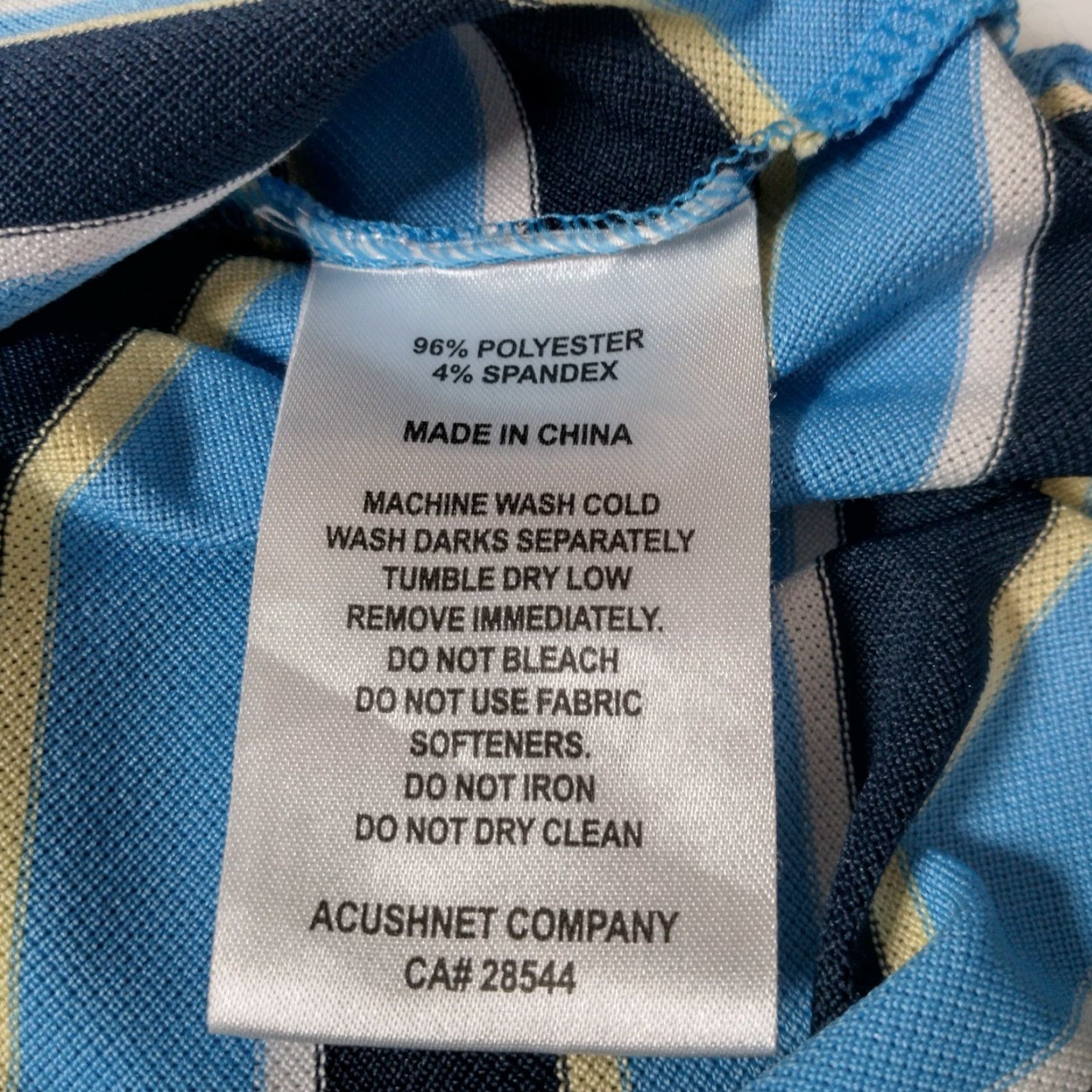 Footjoy FootJoy Polo Shirt Men L Striped Blue Polyester Blend Embroidered Quicksilver Golf Club Vintage PA Country Club Golf Size US L / EU 52-54 / 3 - 7 Thumbnail