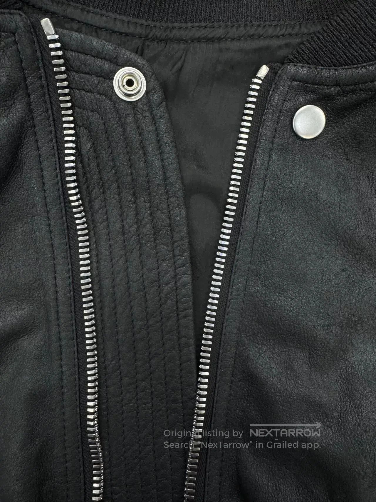 Rick Owens Rick Owens Classic Leather Jacket. Size US L / EU 52-54 / 3 - 6 Thumbnail