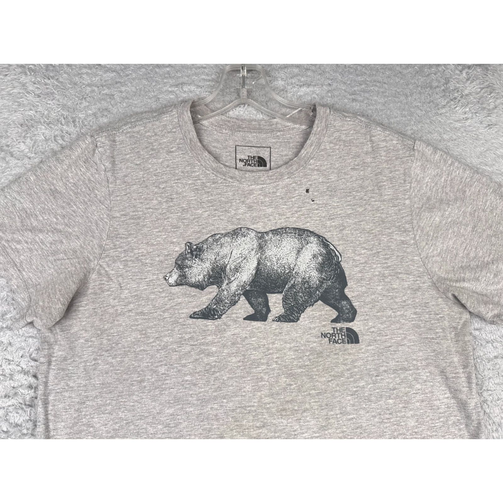 The North Face The North Face Gray T-Shirt Women Large Crew Neck Cotton Blend Outdoor Casual Mens Size L / US 10 / IT 46 - 4 Thumbnail