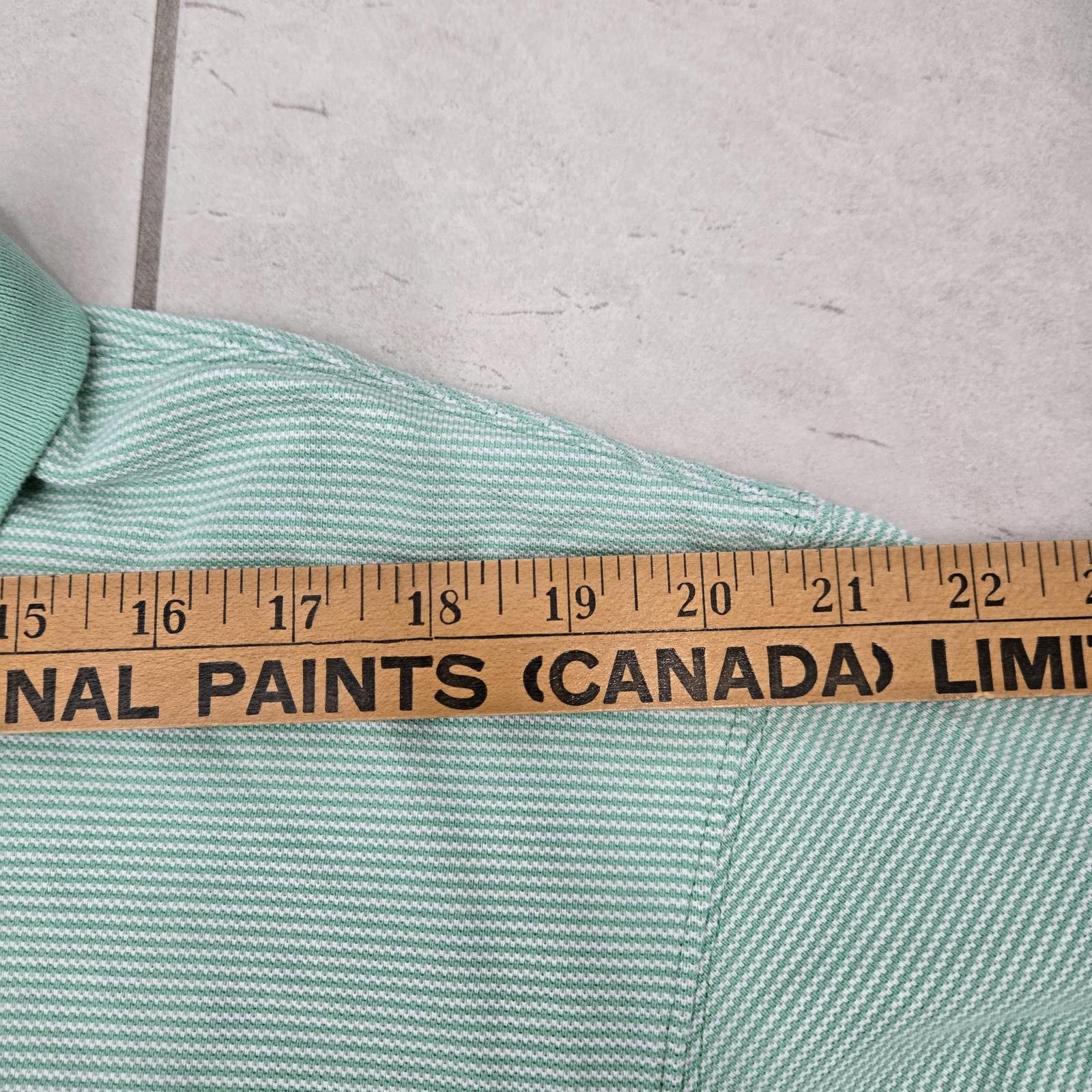 Vineyard Vines Vineyard Vines Polo Men's Large Green White Striped Whale Size US L / EU 52-54 / 3 - 8 Thumbnail