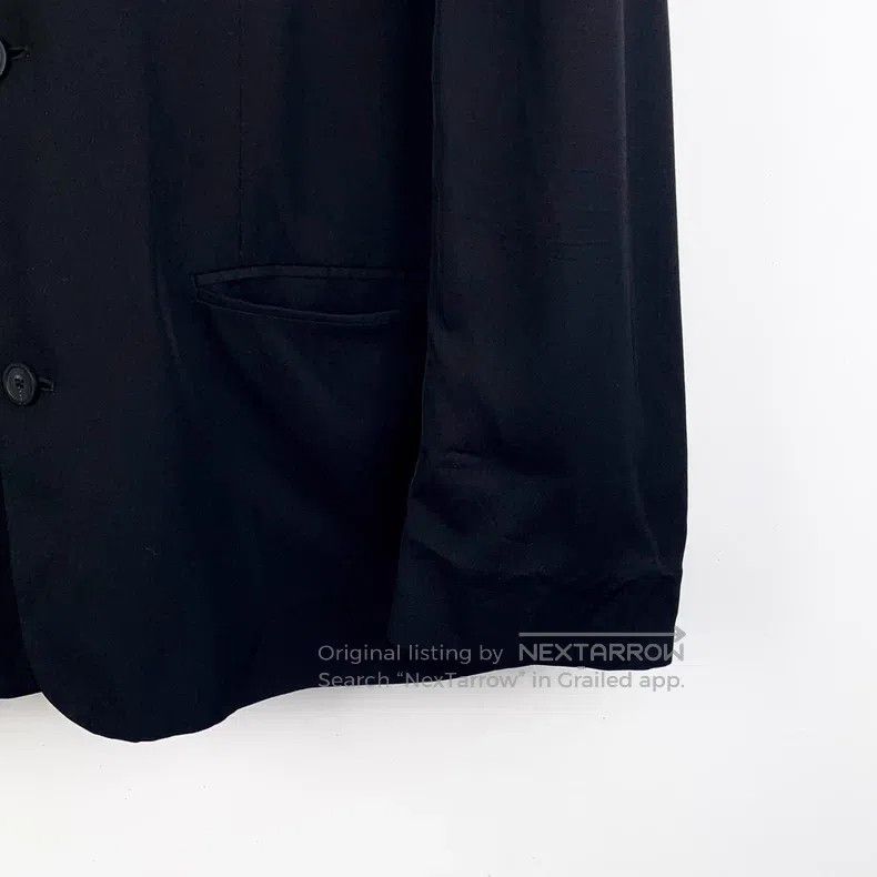 Balenciaga Balenciaga Black logo badge lapel single-breasted long-sle Size XS / US 0-2 / IT 36-38 - 4 Thumbnail