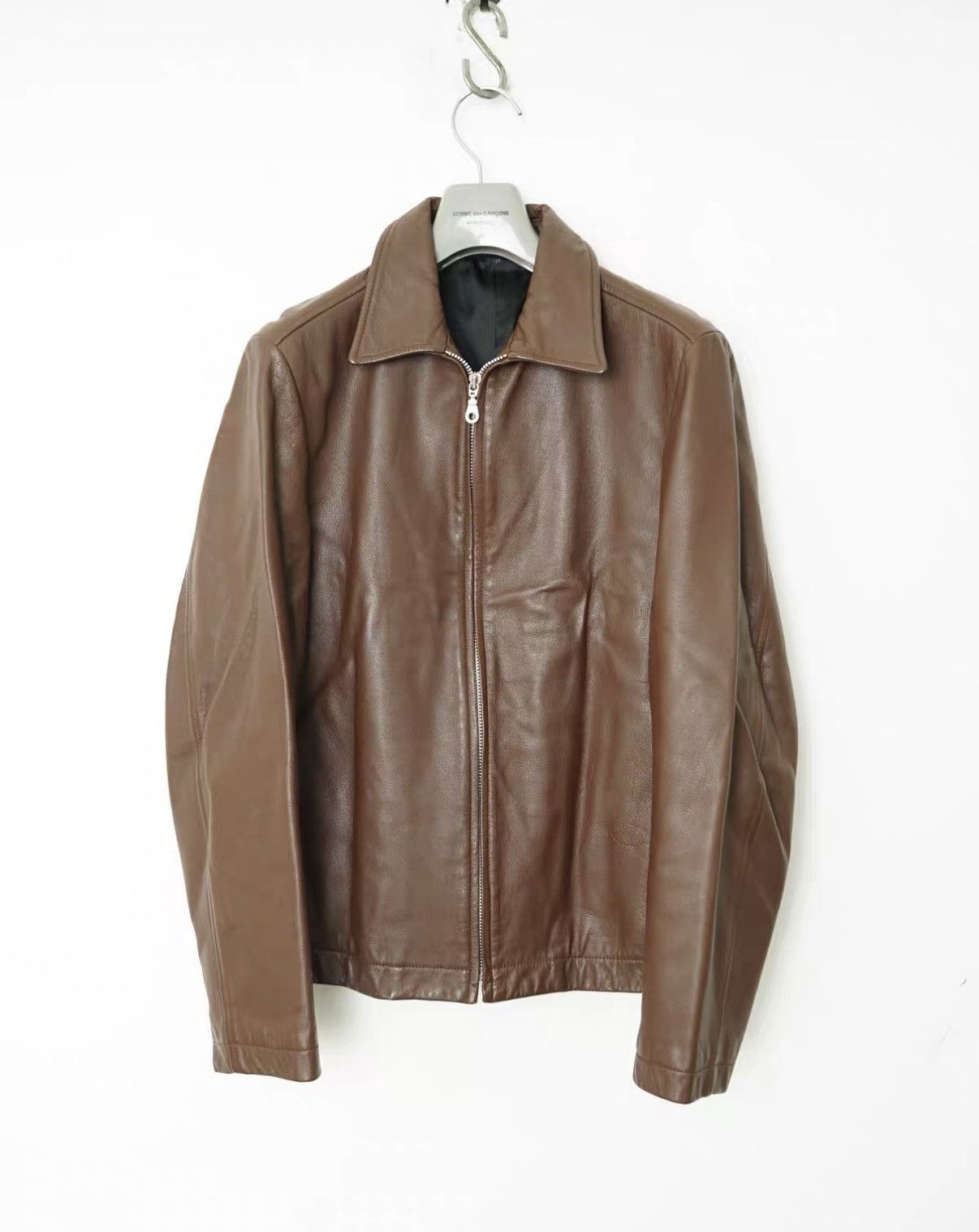 Yohji Yamamoto Yohji Yamamoto AAR Dark Brown Leather Jacket Size US M / EU 48-50 / 2 - 1 Thumbnail