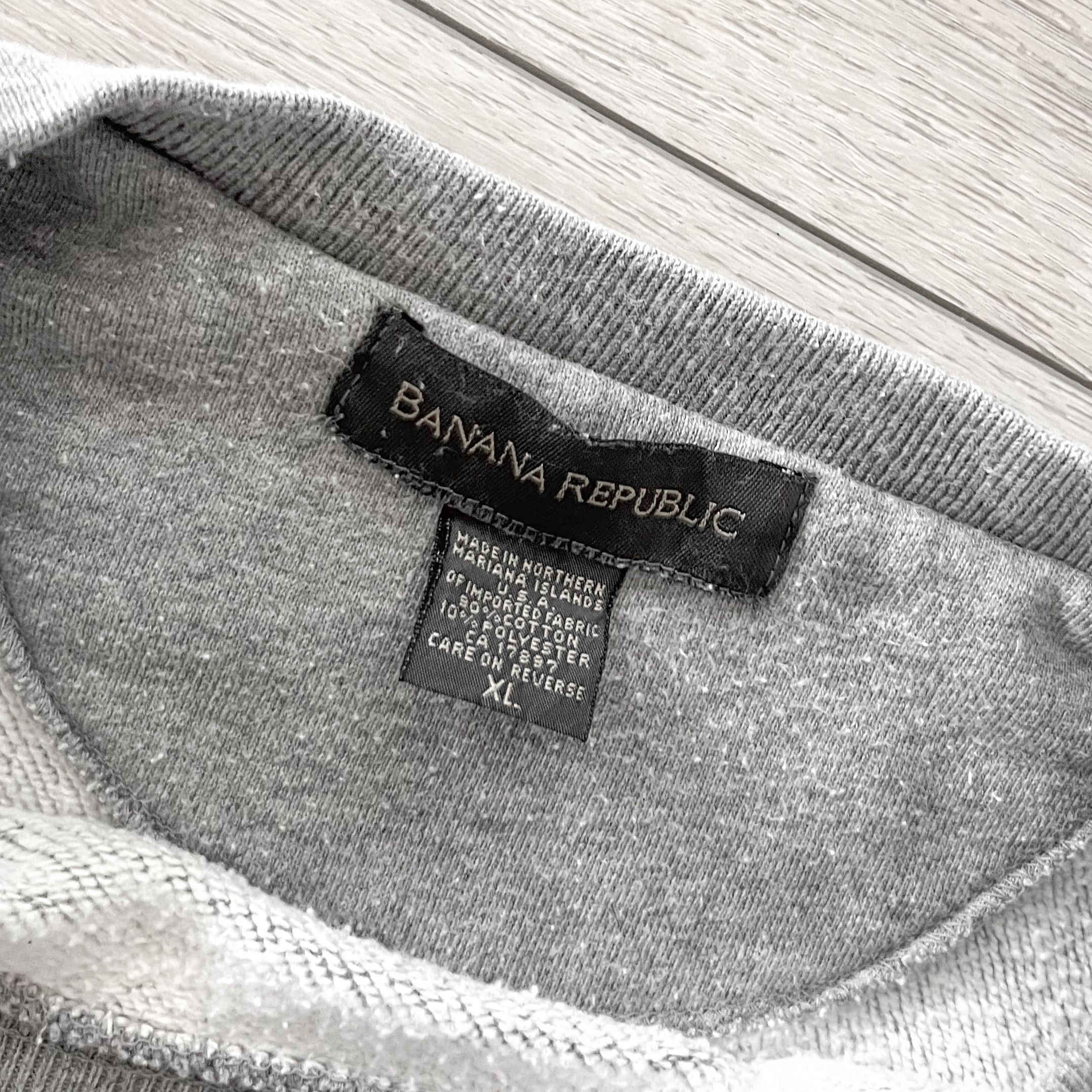 Vintage Vintage Banana Republic Spellout Logo Crewneck Sweatshirt Size US XL / EU 56 / 4 - 3 Thumbnail