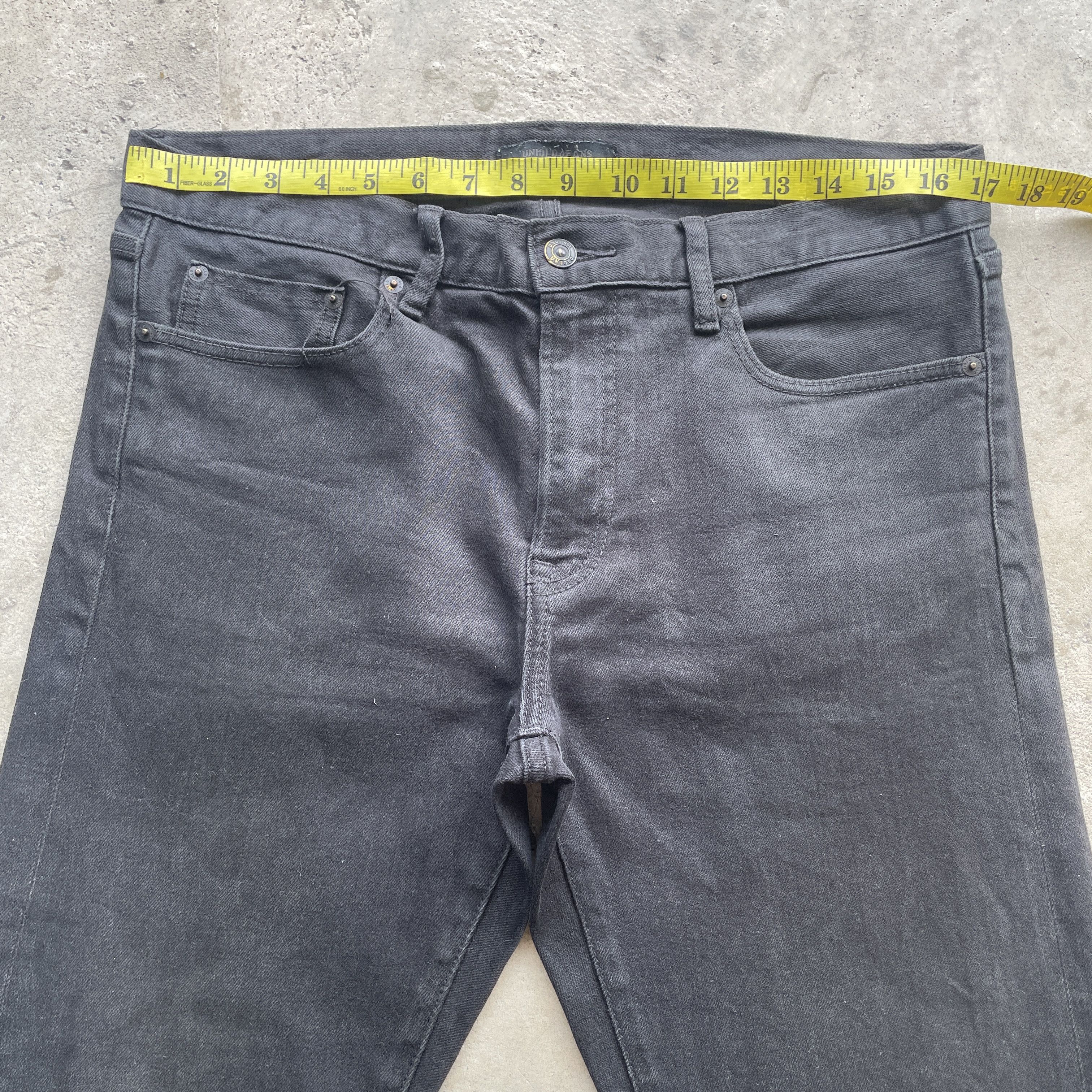 Japanese Brand VINTAGE JAPANESE SKINNY BLACK JEANS PANTS DENIM W34x31.5 Size US 34 / EU 50 - 5 Thumbnail