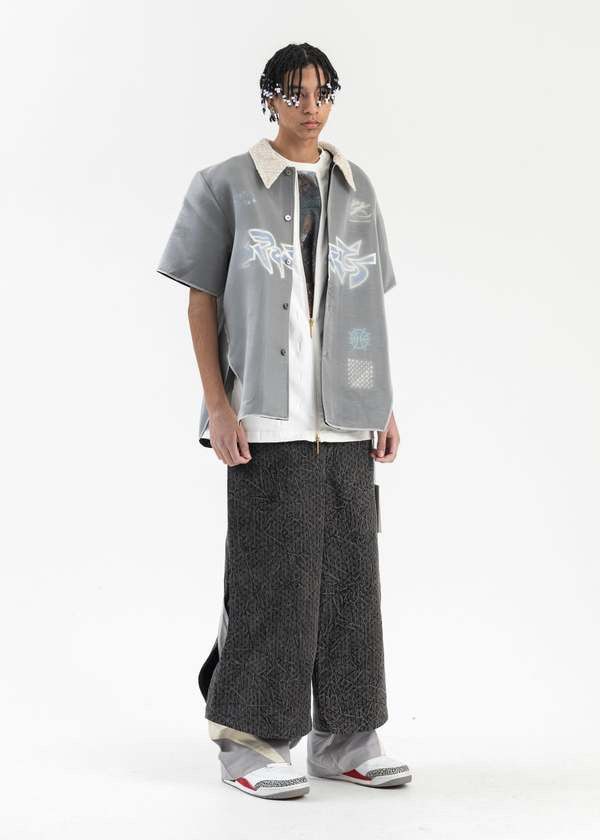NAMESAKE NAMESAKE EUPHORIC BLACK BILL WARM UP LAYERED SHIRT Black Size US L / EU 52-54 / 3 - 14 Thumbnail