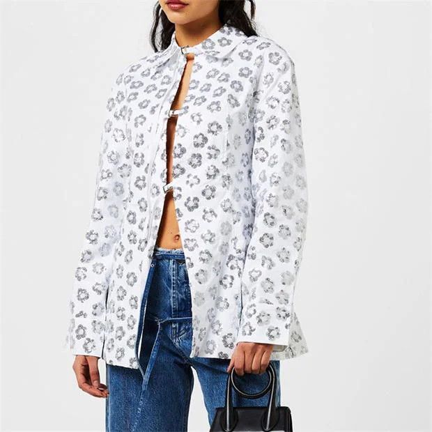 Jacquemus o1g2r1mq1024 Shirt in White Size S / US 4 / IT 40 - 5 Thumbnail