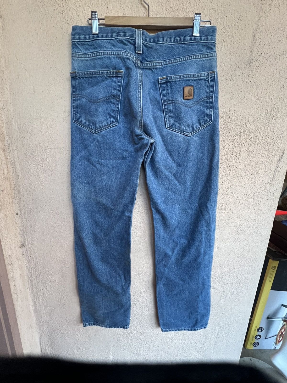 Carhartt Perfectly worn in vintage light blue denim CARHARTT jeans Size US 31 - 4 Thumbnail