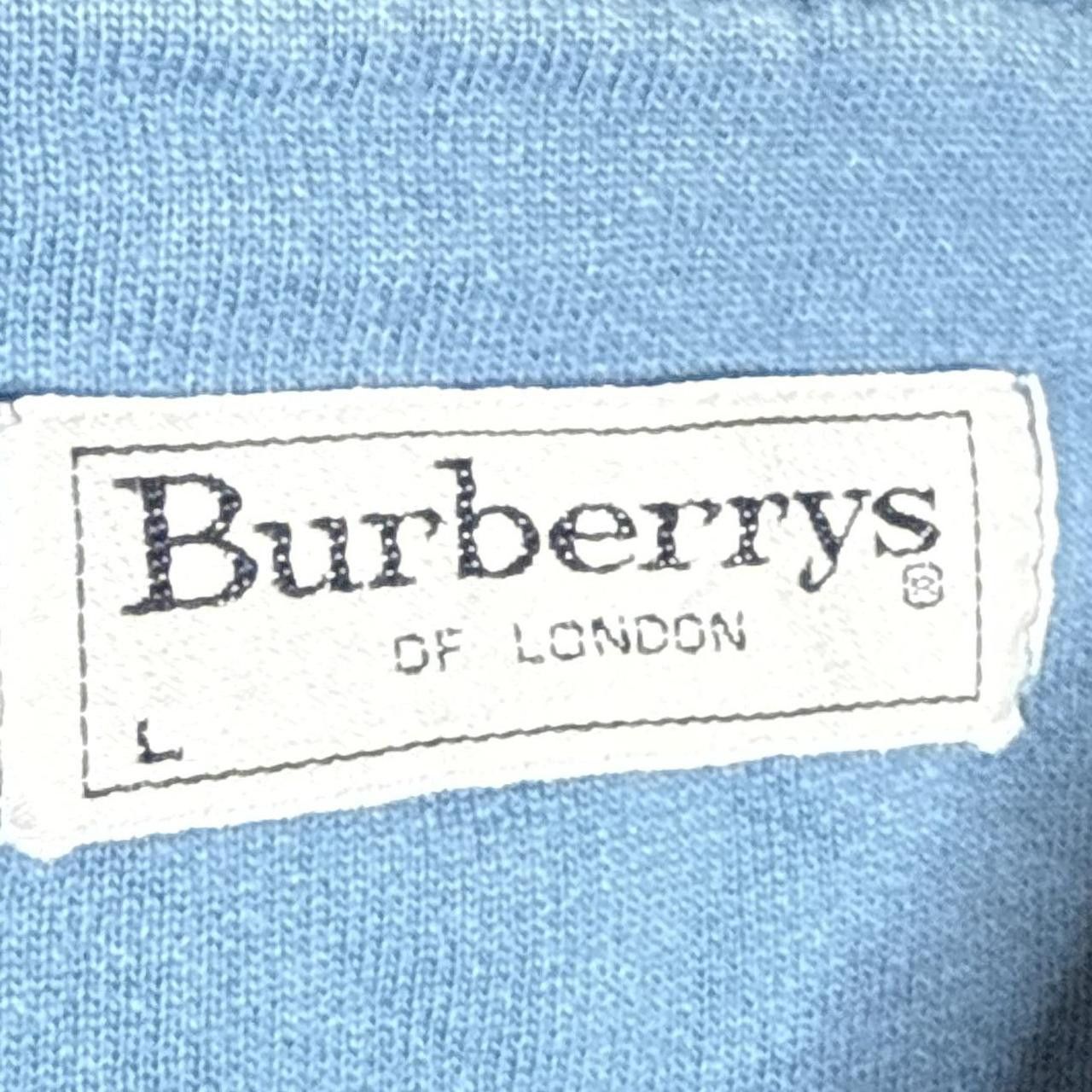 Burberry Burberrys Vintage 90s Sweatshirt Baby Blue Crewneck Size US L / EU 52-54 / 3 - 6 Thumbnail