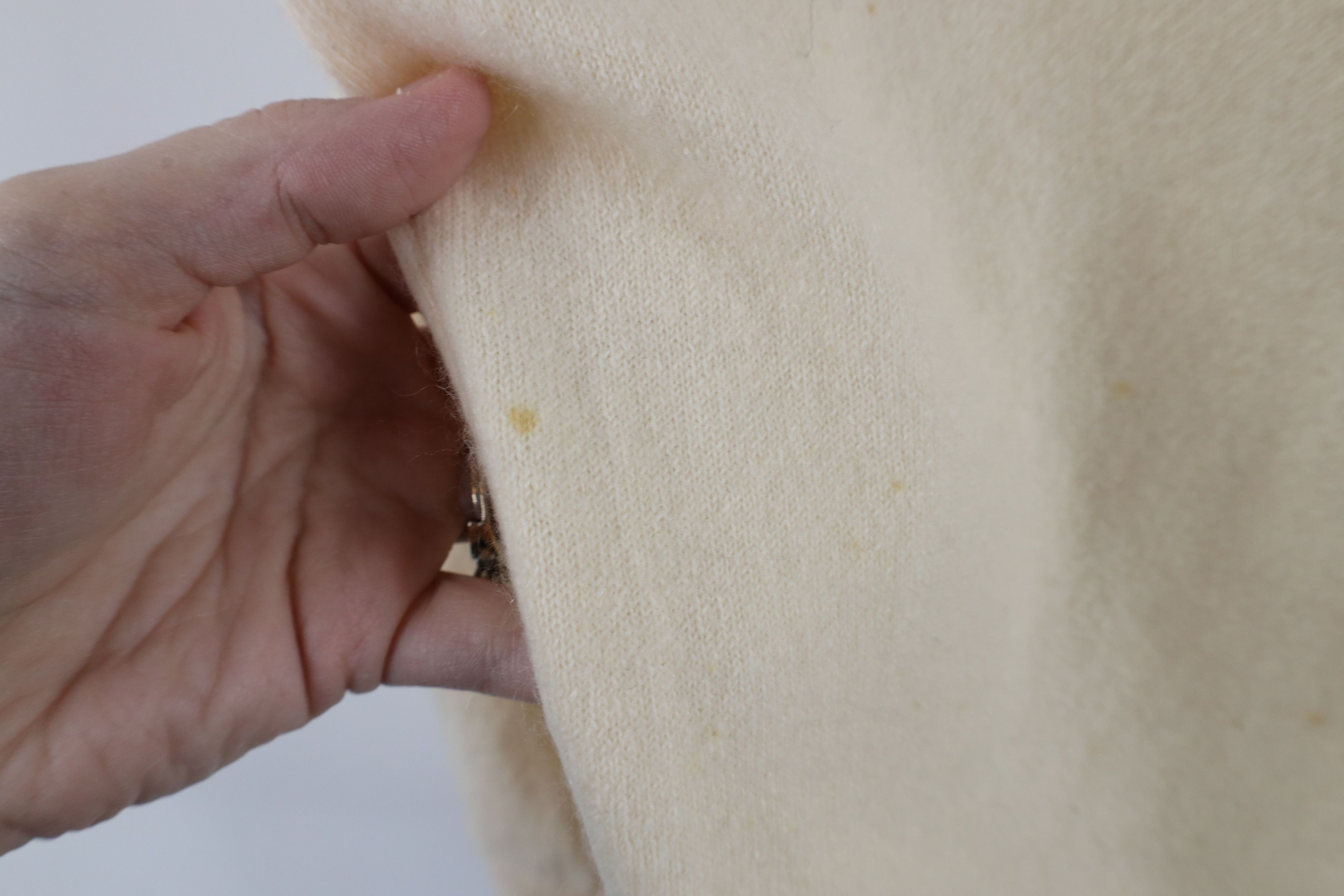 Vintage Vintage 50s Bernhard Altmann Knit Cardigan Sweater Beige Size S / US 4 / IT 40 - 10 Thumbnail