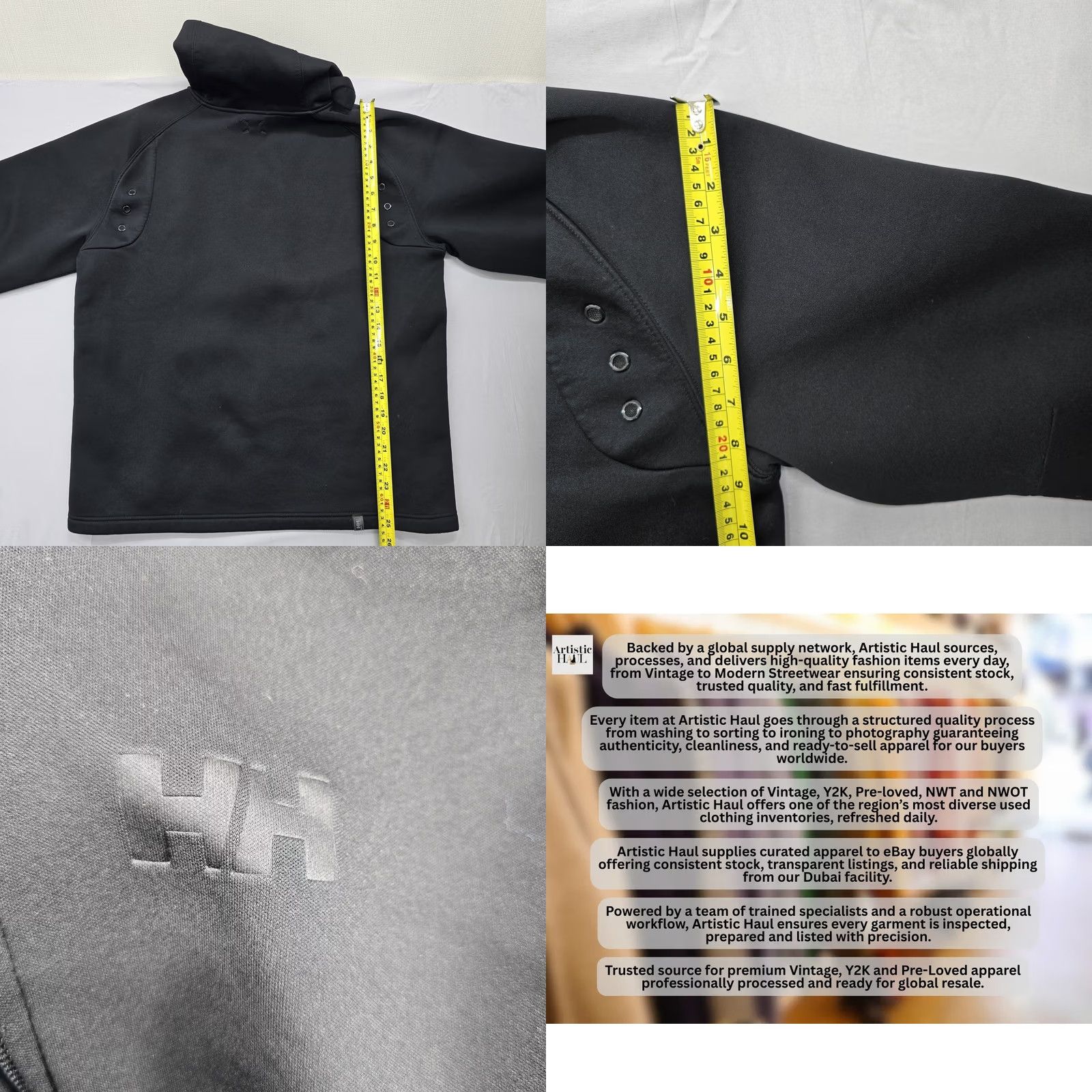 Helly Hansen Helly Hansen Hooded Jacket Men Black Waterproof Crew 2.0 L Size US L / EU 52-54 / 3 - 8 Thumbnail