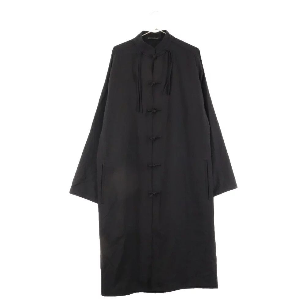 image of Yohji Yamamoto Pour Homme 21Ss Winkle Gabardine China Shirts in Black, Men's (Size Medium)