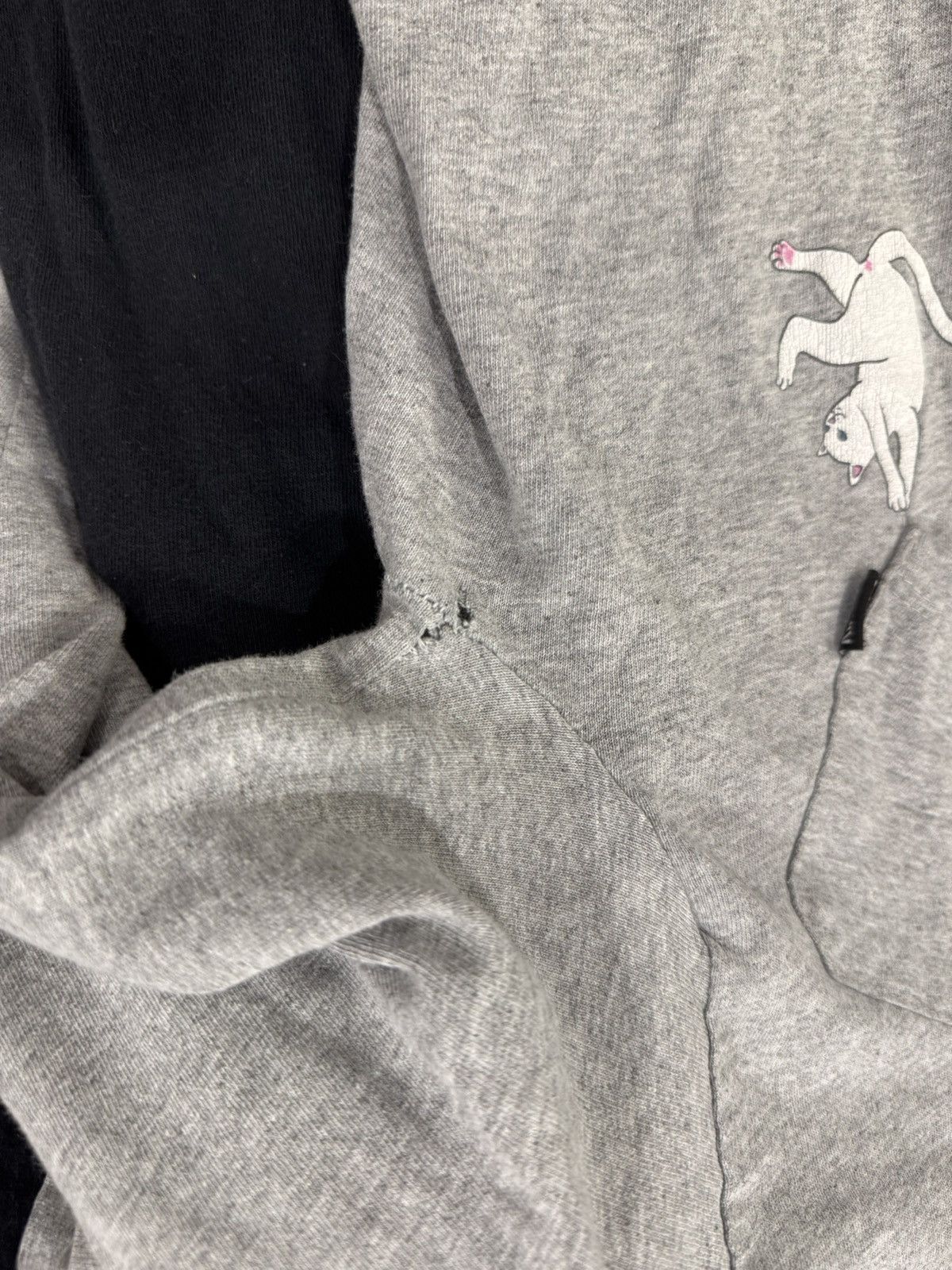 RIPNDIP RipNDip Cat Asymetrical Long Sleeve Pocket Shirt Grey Size US L / EU 52-54 / 3 - 6 Thumbnail