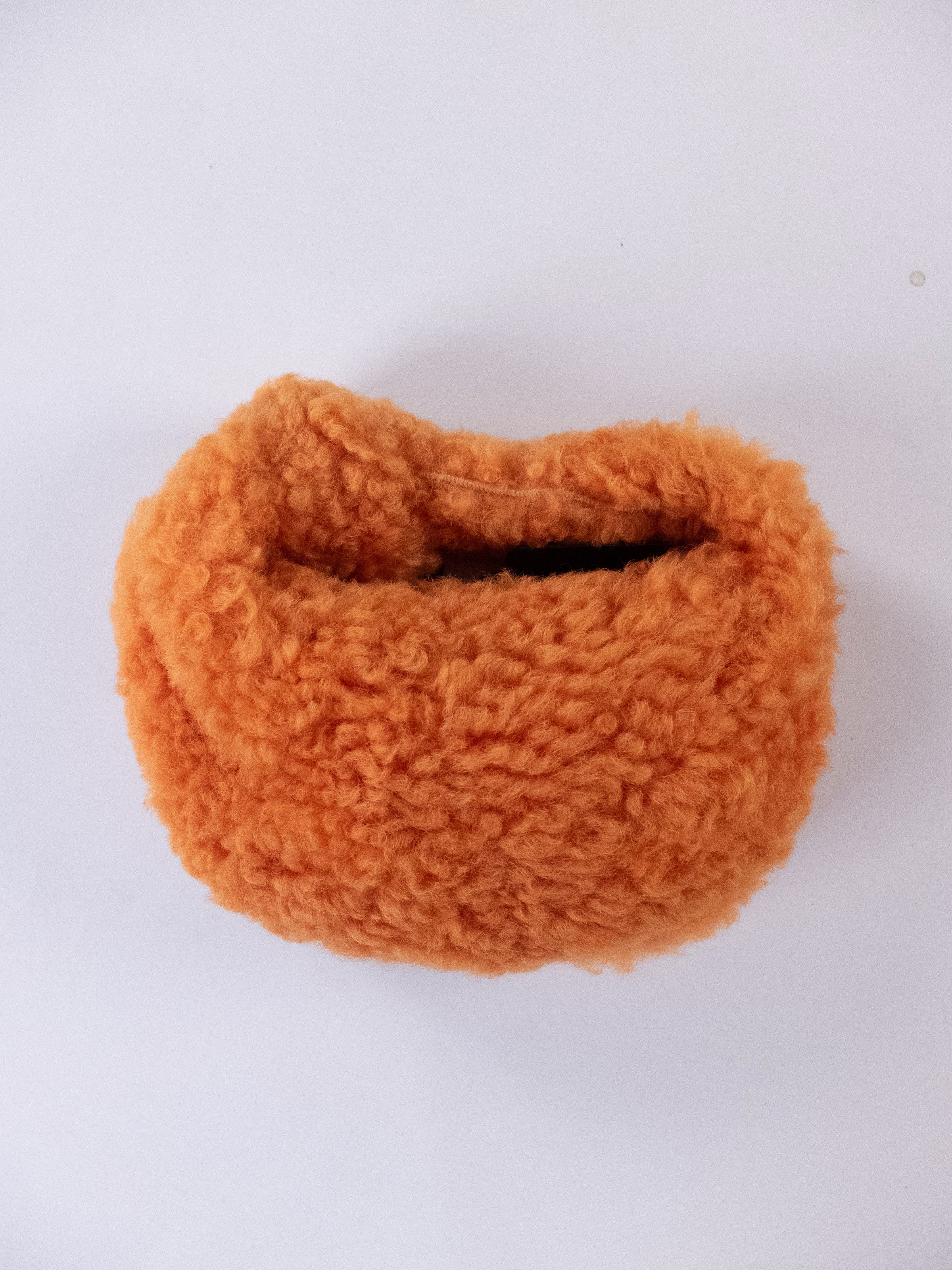 Bottega Veneta BOTTEGA VENETA Jodie mini orange shearling lamb fur bag Size ONE SIZE - 5 Thumbnail