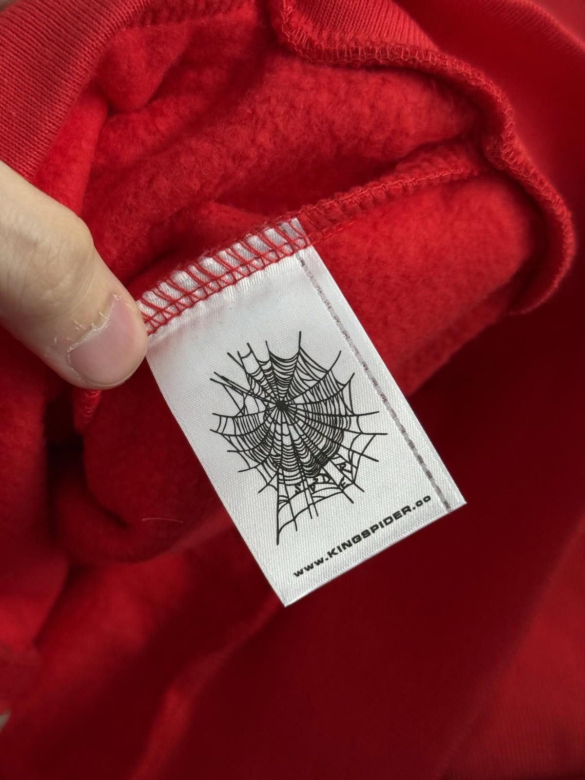 Sp5der Sp5der Worldwide Red Zip Up Studded Hoodie Size Medium (NEW) Size US M / EU 48-50 / 2 - 8 Thumbnail
