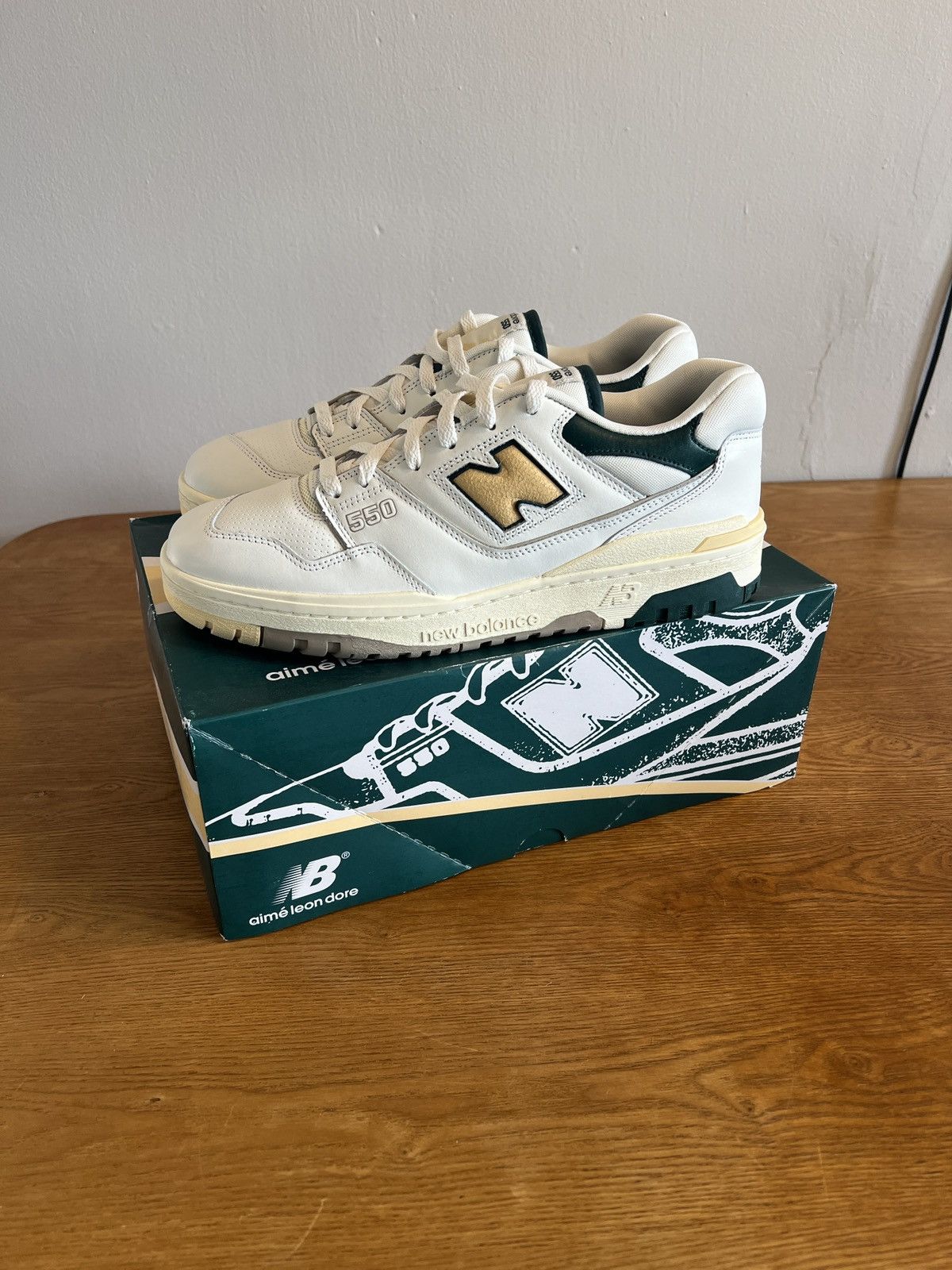 Aime Leon Dore × New Balance Aime Leon Dore x New Balance 550 Green/Gold Size US 10.5 / EU 43-44 - 7 Thumbnail