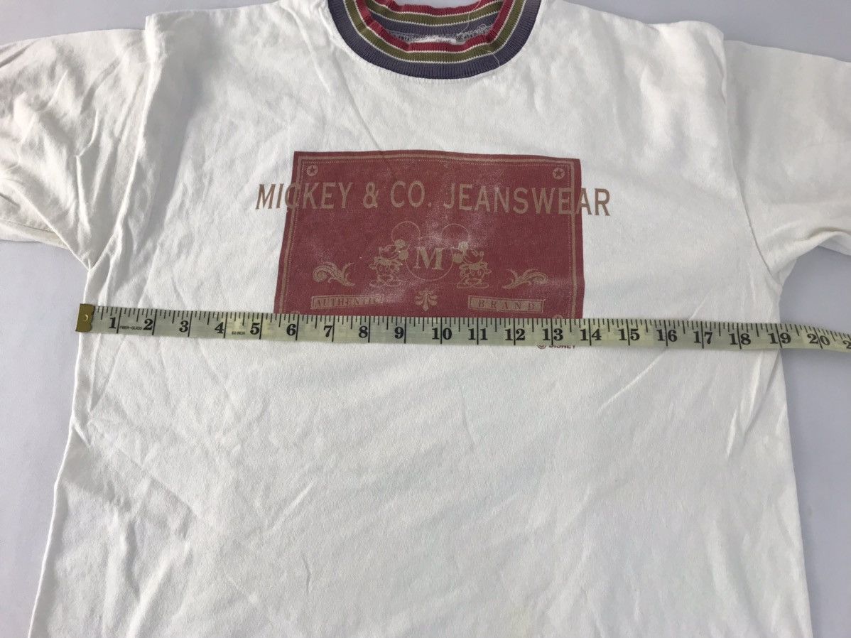 Mickey Mouse 90s Mickey Co Jeanswear Authentic Tag Ringer Style Size US M / EU 48-50 / 2 - 9 Thumbnail