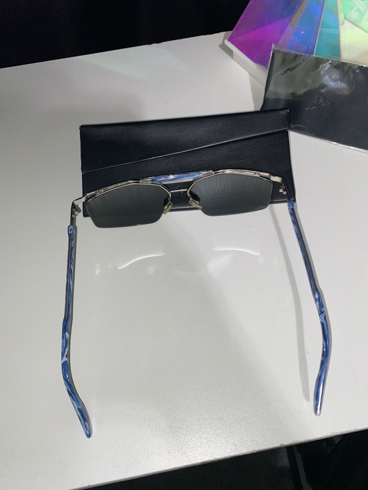 Dior DiorPsychoDelic Blue Marble mirror Sunglasses Size ONE SIZE - 4 Thumbnail