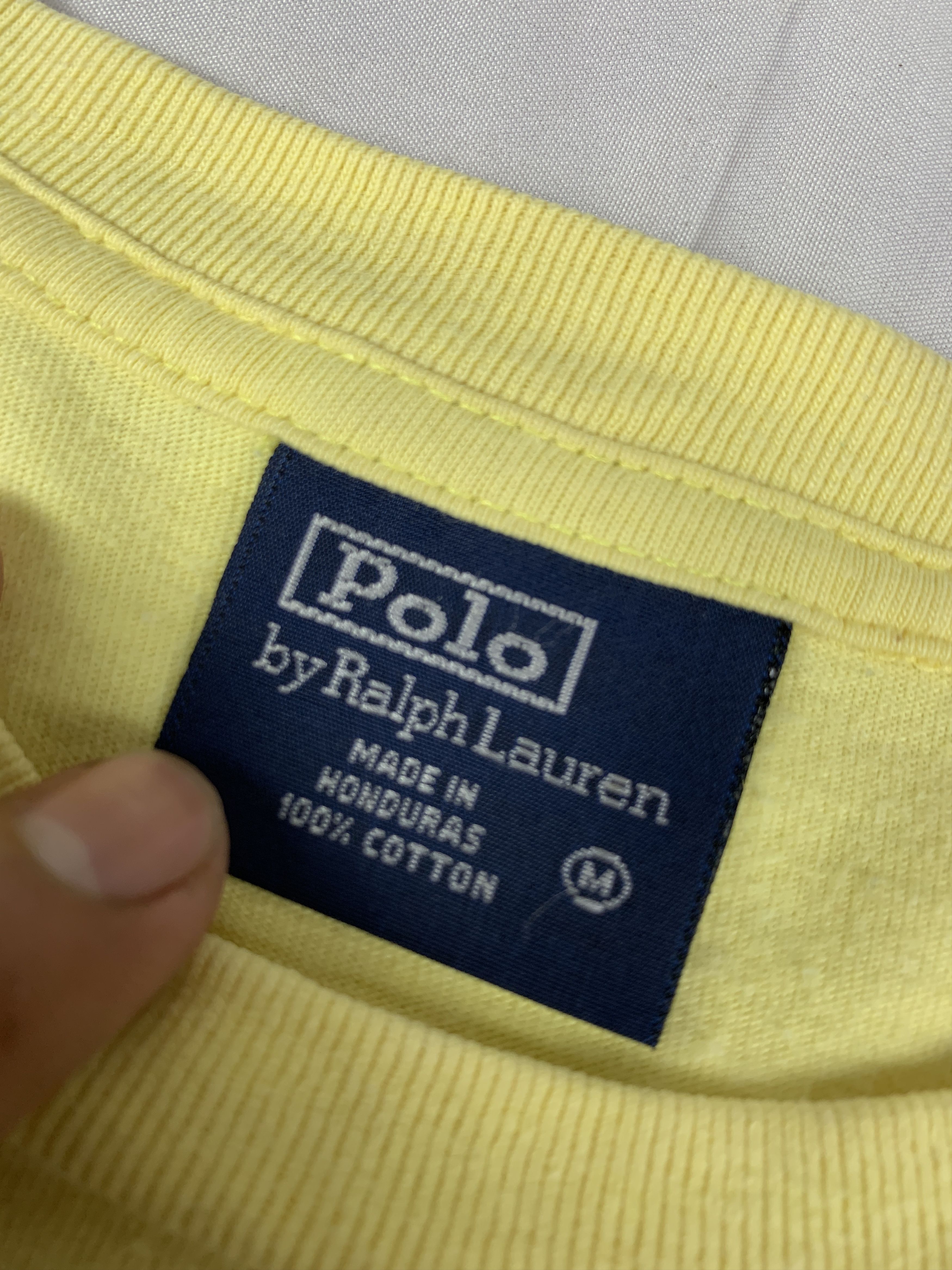 Polo Ralph Lauren 1990s Polo by Ralph Lauren Spell Out Tee (M) Size M / US 6-8 / IT 42-44 - 7 Thumbnail