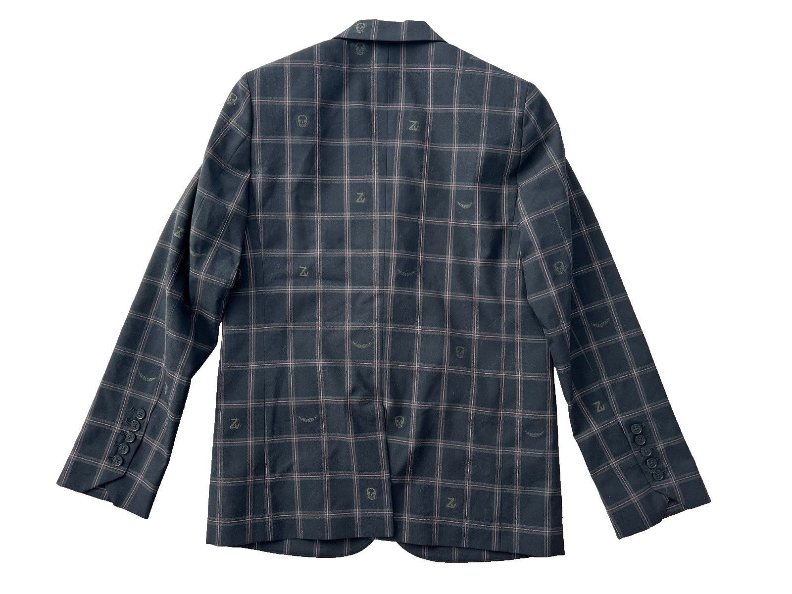 Zadig & Voltaire Zadig & Voltaire Défilé Blazer Plaid Vanille Car ( 38/M ) Size M / US 6-8 / IT 42-44 - 8 Thumbnail