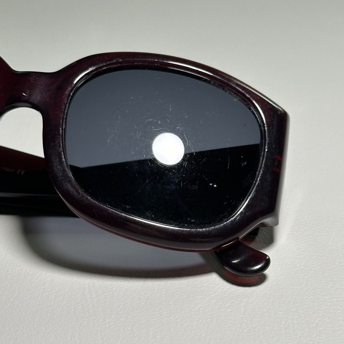 Salvatore Ferragamo Salvatore Ferragamo Burgundy Squared Sunglasses Size ONE SIZE - 7 Thumbnail