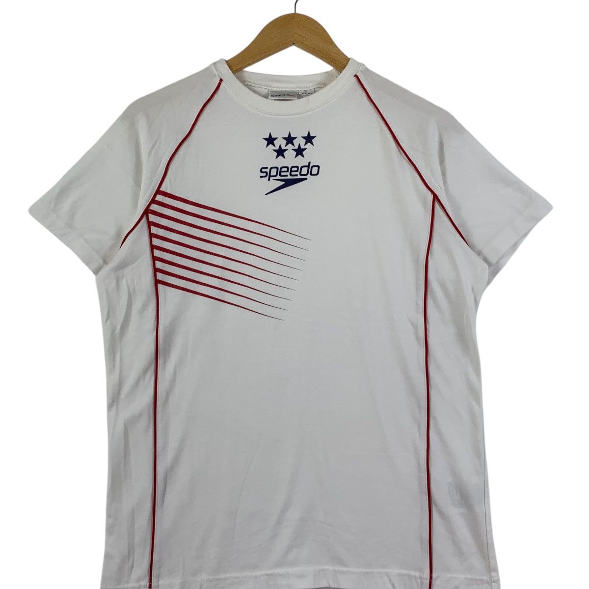 Speedo Vintage SPEEDO x JASPO JAPAN All Star Sportswear Tee Shirt Size L / US 10 / IT 46 - 3 Thumbnail