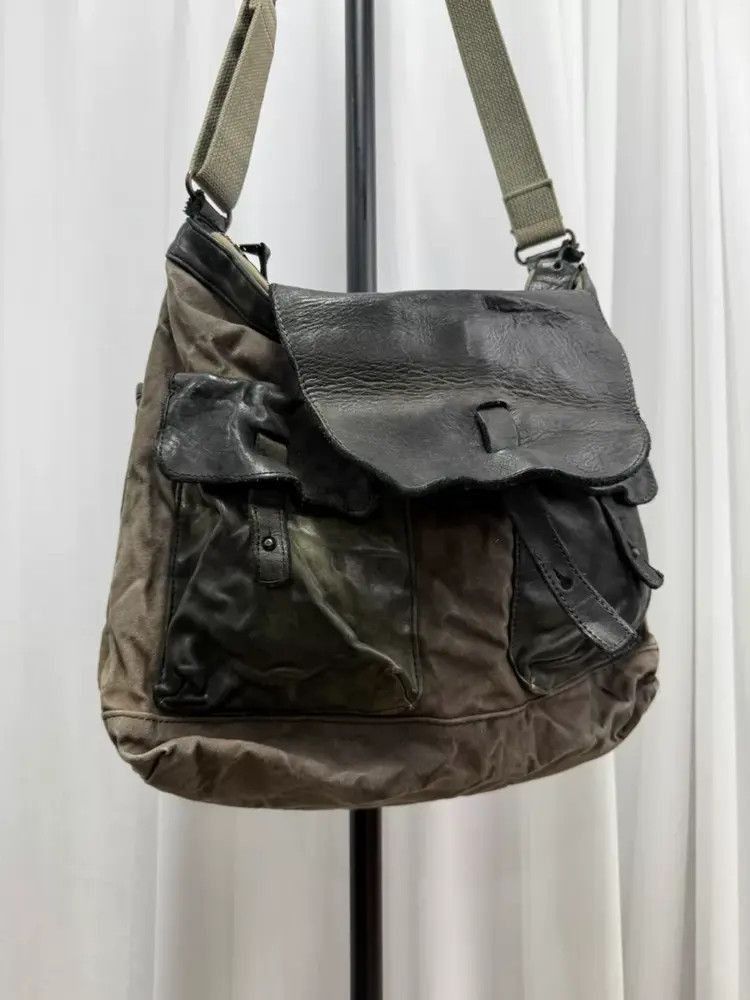 Yohji Yamamoto Vintage Yohji Yamamoto Leather Joint Shoulder Bag-2507 Size ONE SIZE - 8 Thumbnail