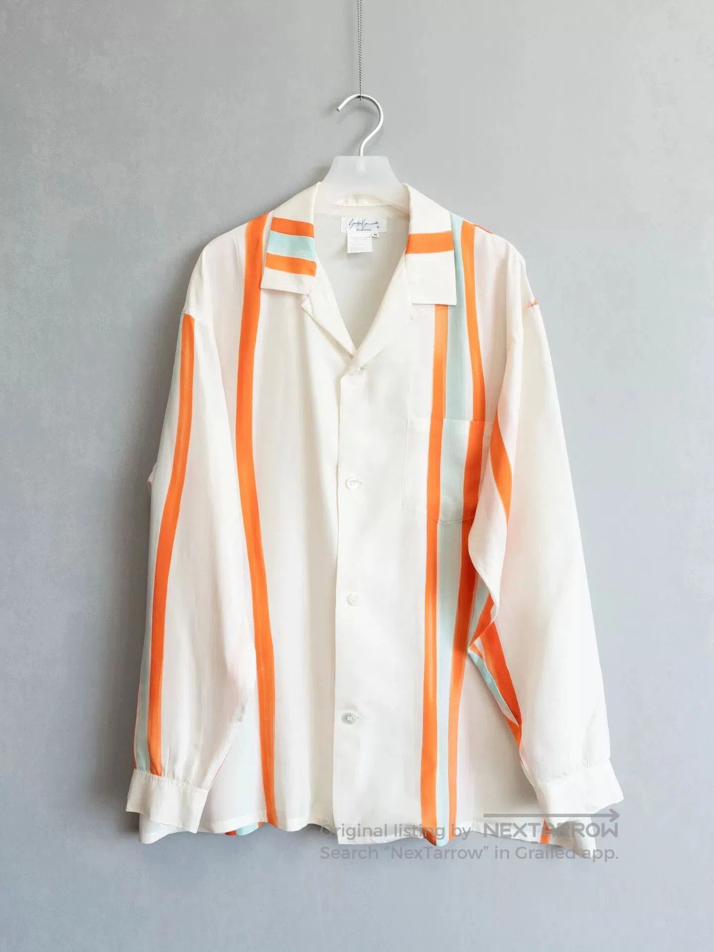 Yohji Yamamoto Yohji Yamamoto 91SS Cuban Collar Silk Shirt. Size US M / EU 48-50 / 2 - 1 Thumbnail