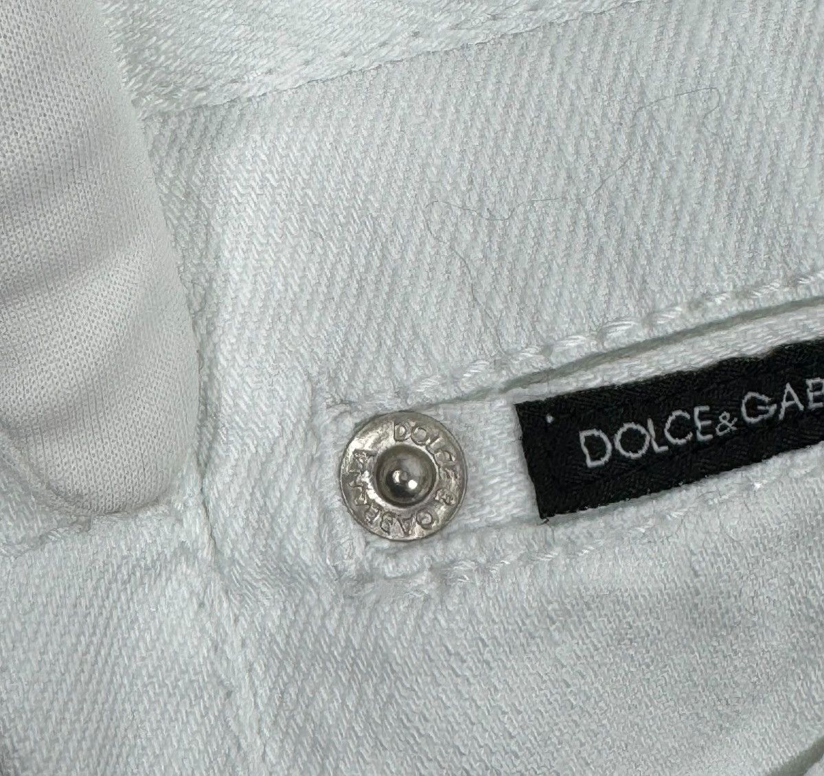 Dolce & Gabbana Dolce & Gabbana Jeans Crop Metal Logo Button Accent size 40 Size 27" / US 4 / IT 40 - 21 Thumbnail