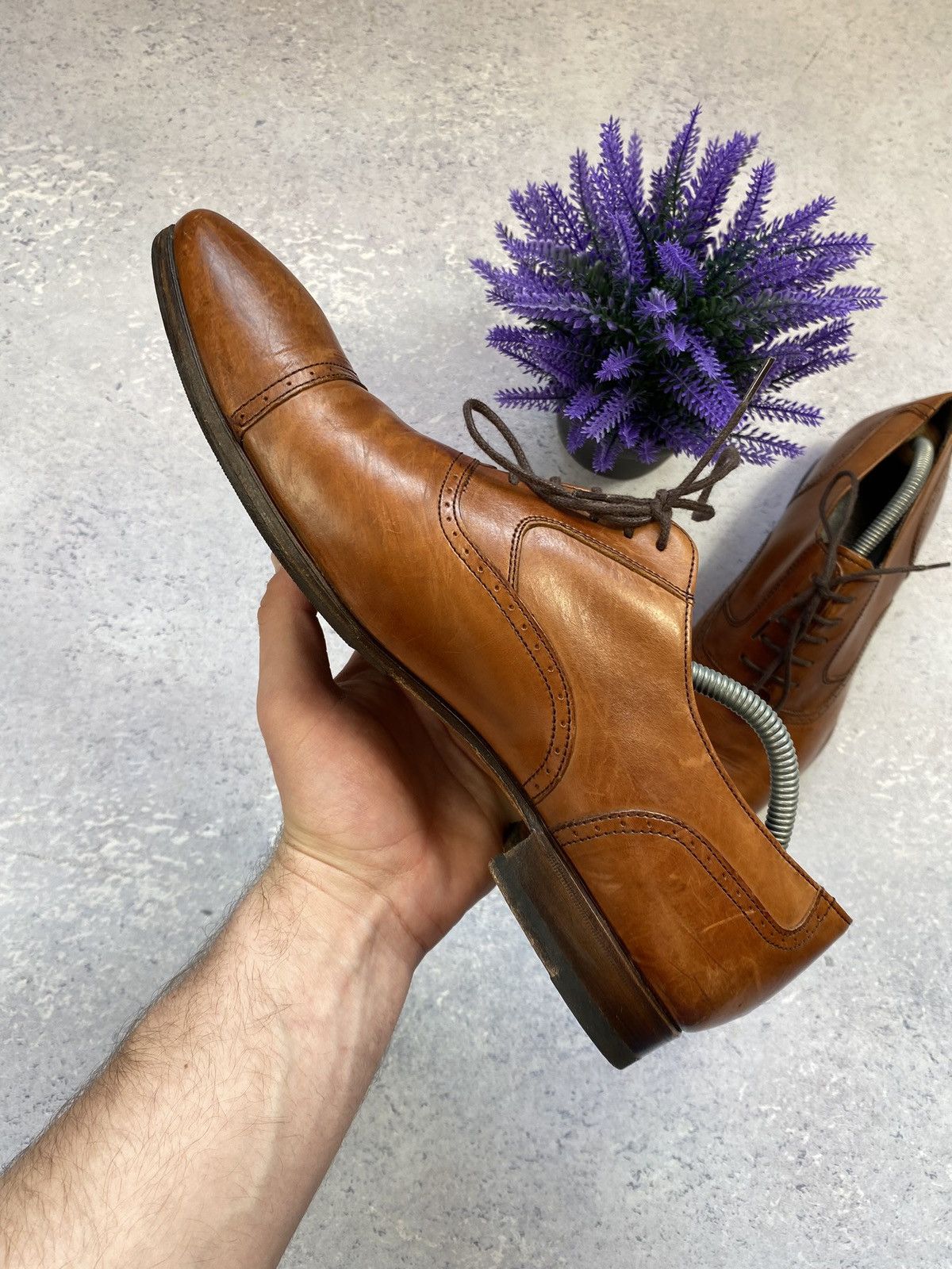 Russell & Bromley Russel and Bromley Men’s Brown Leather Brouge Size 9.5 Size US 9.5 / EU 42-43 - 10 Thumbnail