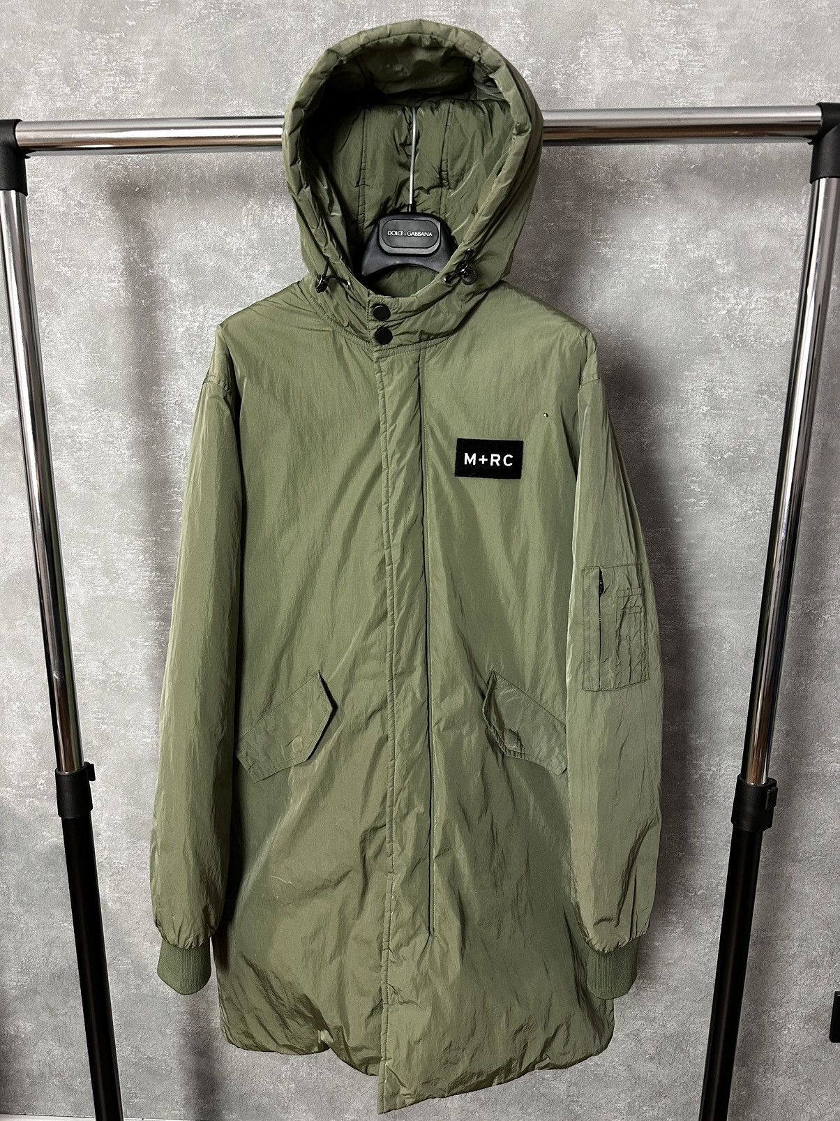 M+Rc Noir M+RC Noir Green Full Zip Insulated Big Logo Hooded Jacket Size US M / EU 48-50 / 2 - 2 Thumbnail