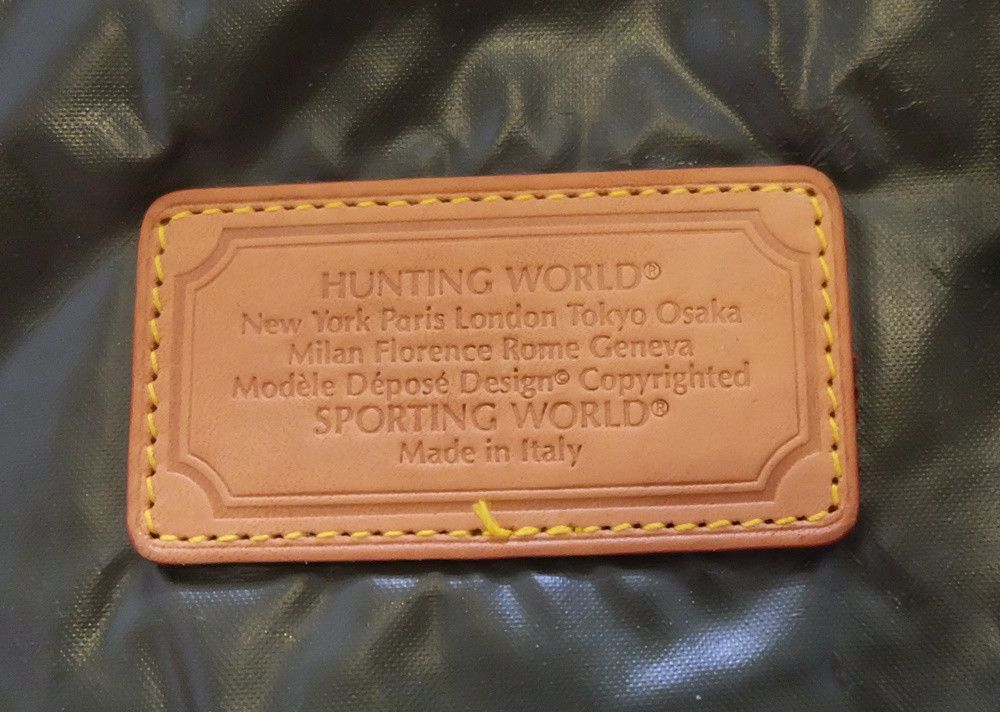Vintage Hunting World Leather Clutch Bag – Made in Italy Size ONE SIZE - 5 Thumbnail