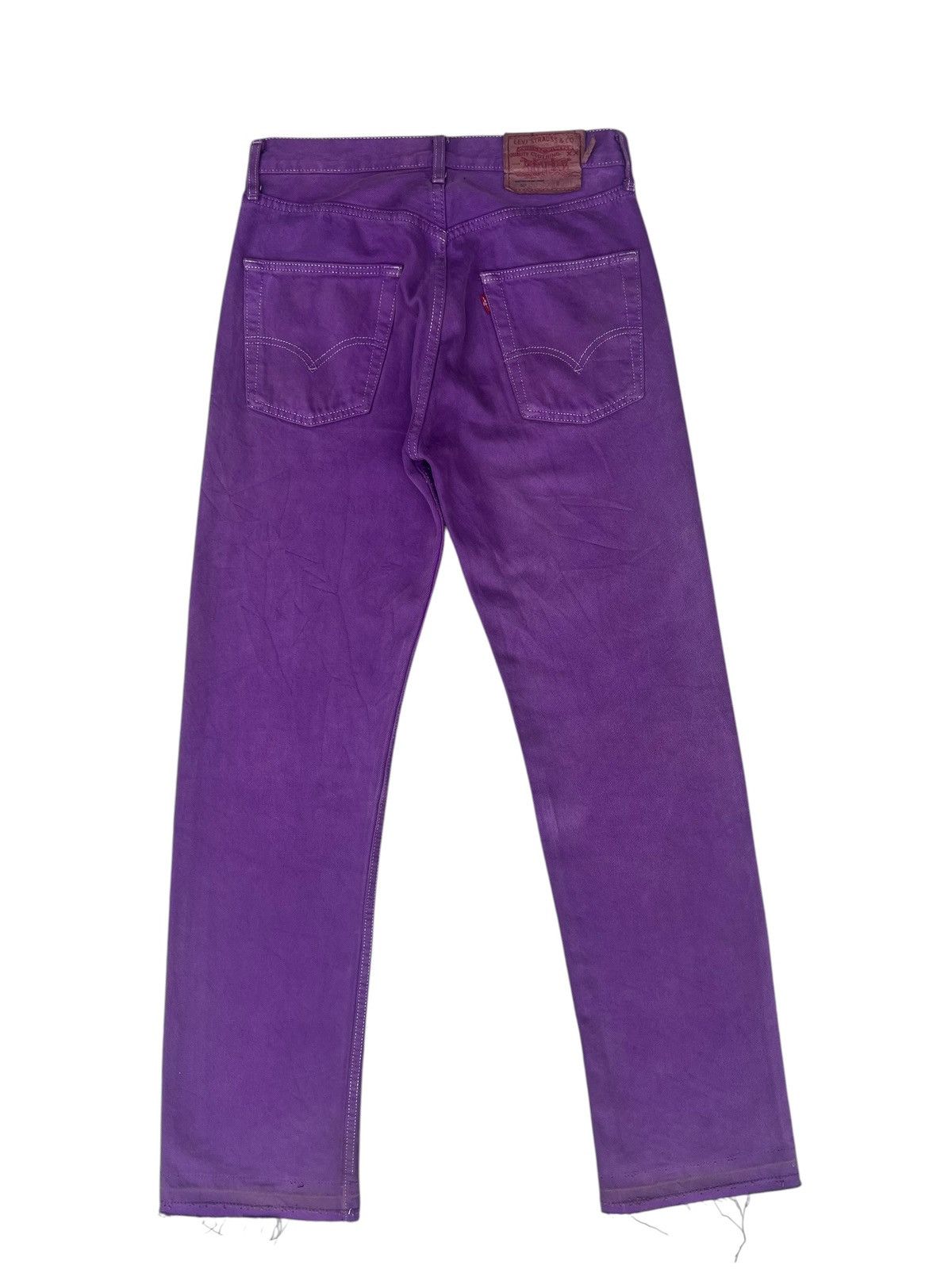 Levi's Vintage 90s Levi’s 501 Fade Dirty Mud Denim Purple Jeans Size US 29 - 12 Thumbnail