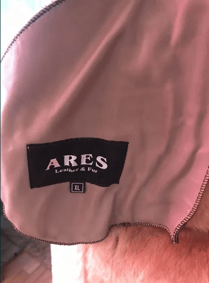 Aries Womens natural sheepskin coat sz L Ares leather and fur Size L / US 10 / IT 46 - 2 Thumbnail