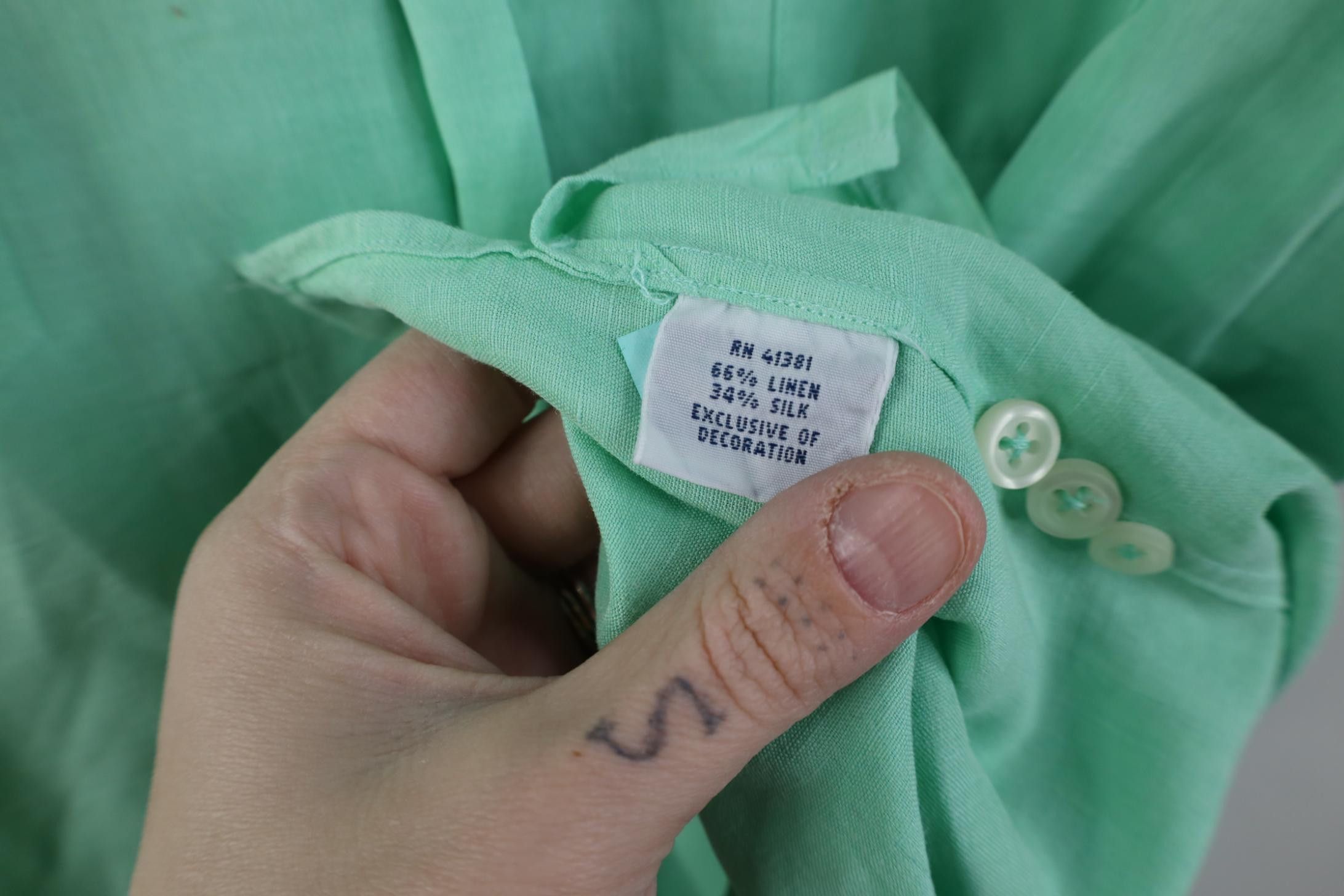Polo Ralph Lauren Vintage Ralph Lauren Linen Looped Collar Camp Button Shirt Size US L / EU 52-54 / 3 - 13 Thumbnail