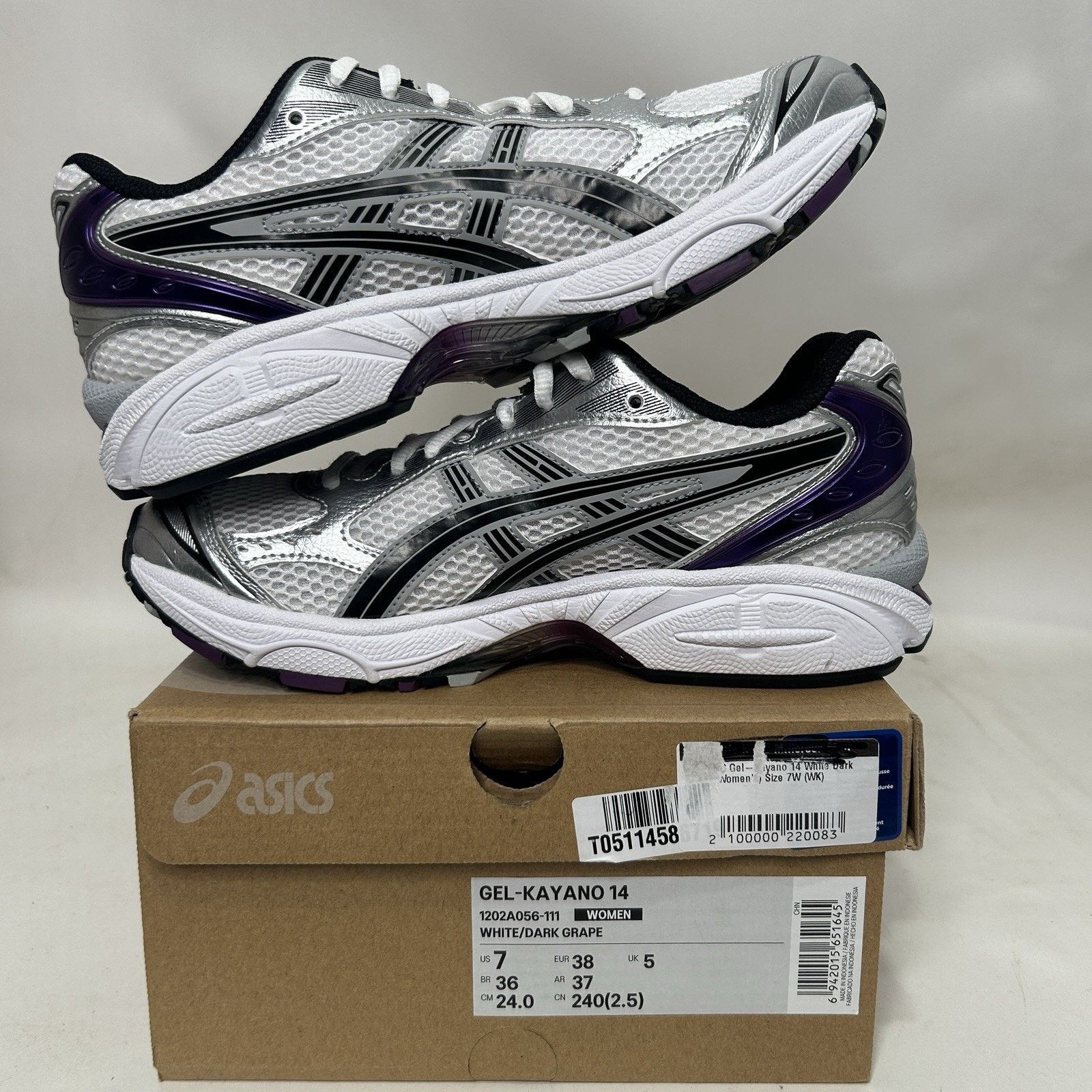 Asics ASICS Gel Kayano 14 WMNS “Silver Grape” Size US 7 / IT 37 - 3 Thumbnail