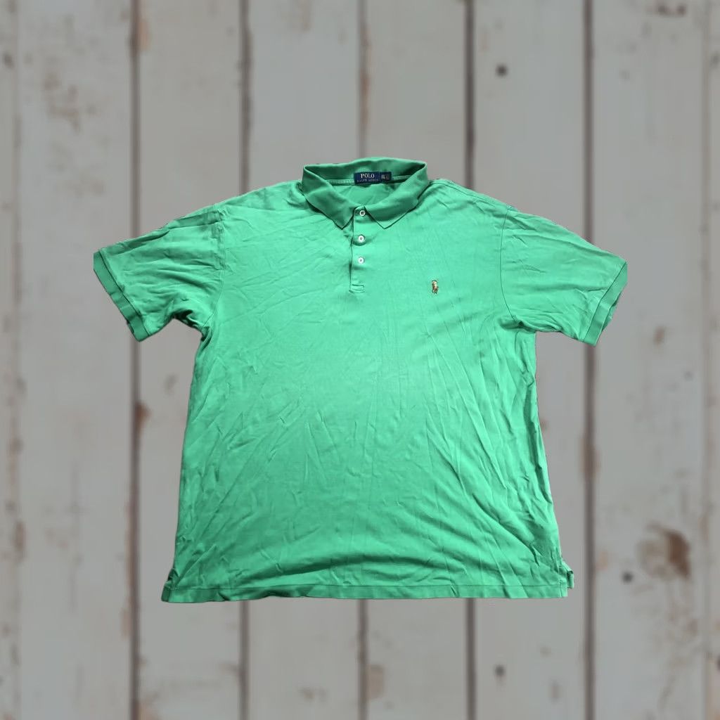 Polo Ralph Lauren Polo Ralph Lauren Polo Shirt Mens 2XLT Green Big & Tall Pony Logo Short Sleeve Size US XXL / EU 58 / 5 - 1 Thumbnail