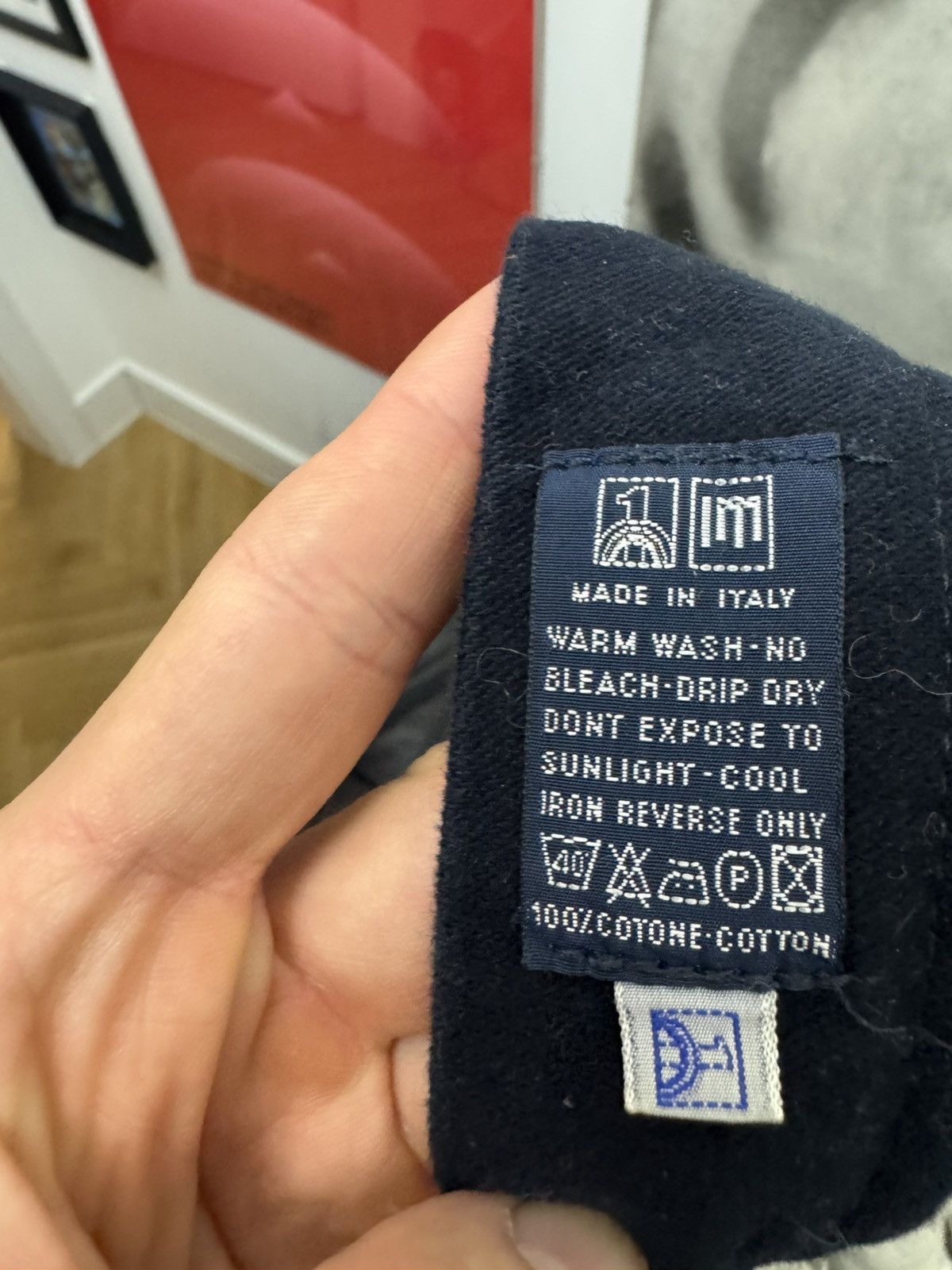 Valentino Vintage VALENTINO Pant 90s Luxury Rare High End Navy Cotton Size US 32 / EU 48 - 4 Thumbnail