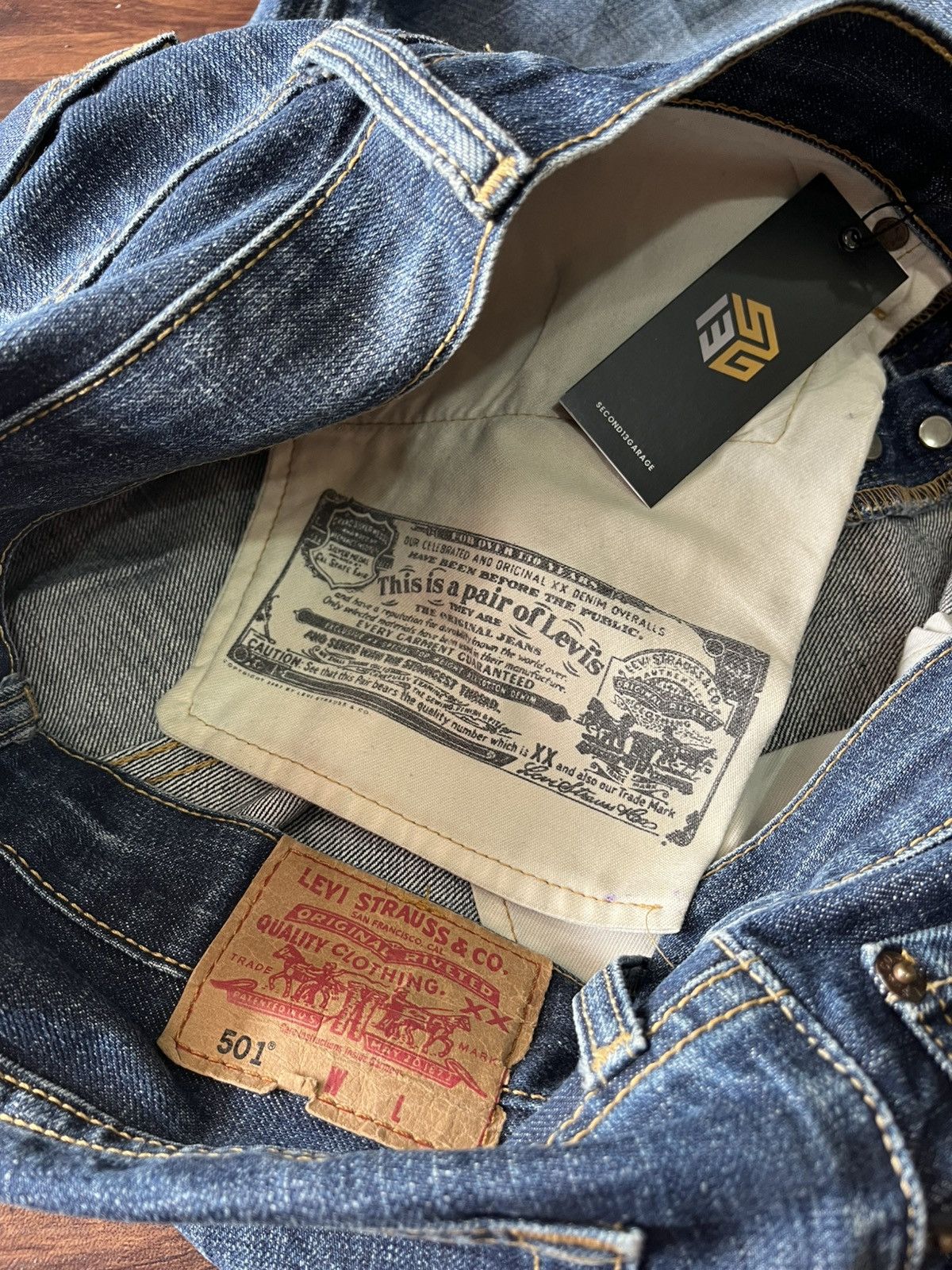 Levi's Levi's 501 Vintage Denim Selvedge Jeans Size US 30 / EU 46 - 4 Thumbnail