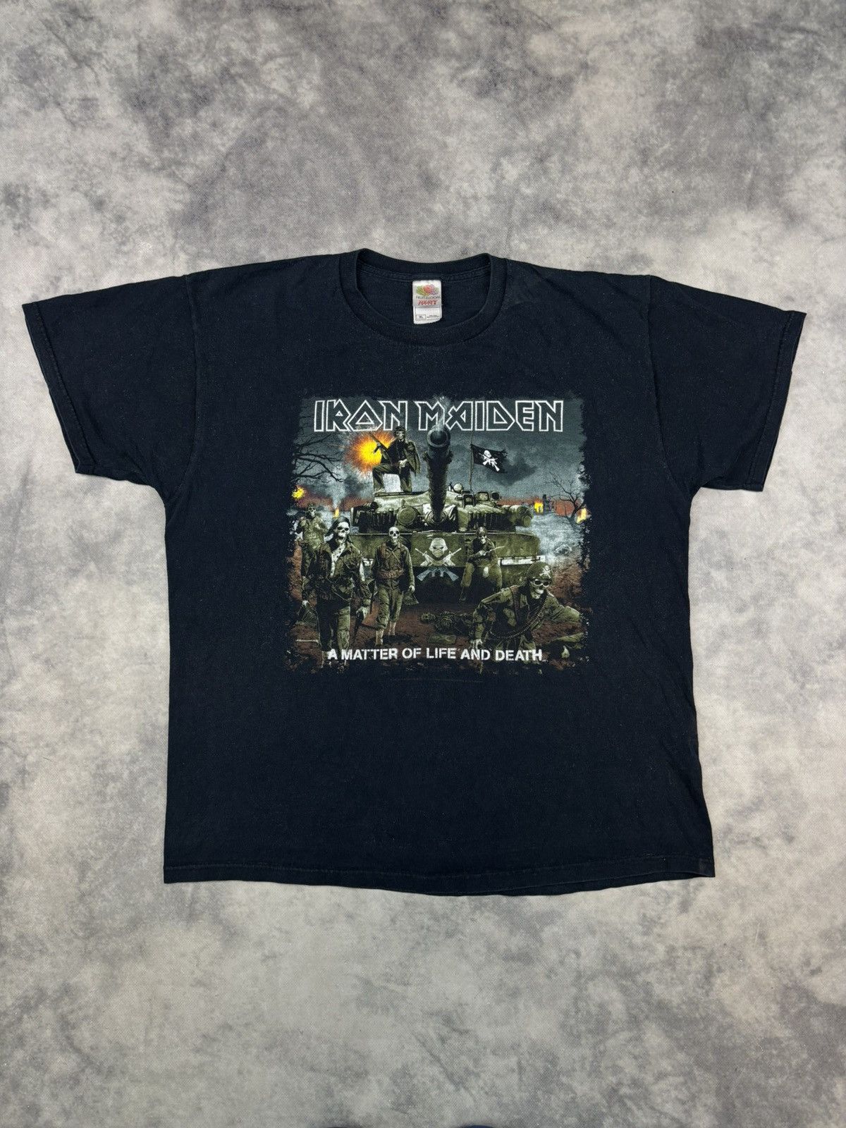 Band Tees × Vintage Iron Maiden A Matter Of Life And Death 2006 Band Rock TShirt Size US XL / EU 56 / 4 - 1 Thumbnail