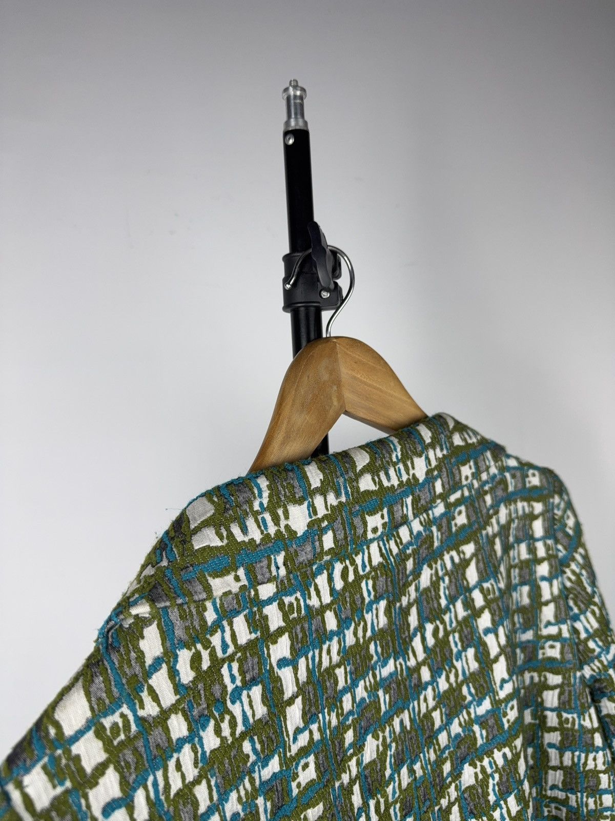 Cos COS Textured Jacquard Coat Green Abstract Pattern SZ 36 S/M Size S / US 4 / IT 40 - 16 Thumbnail