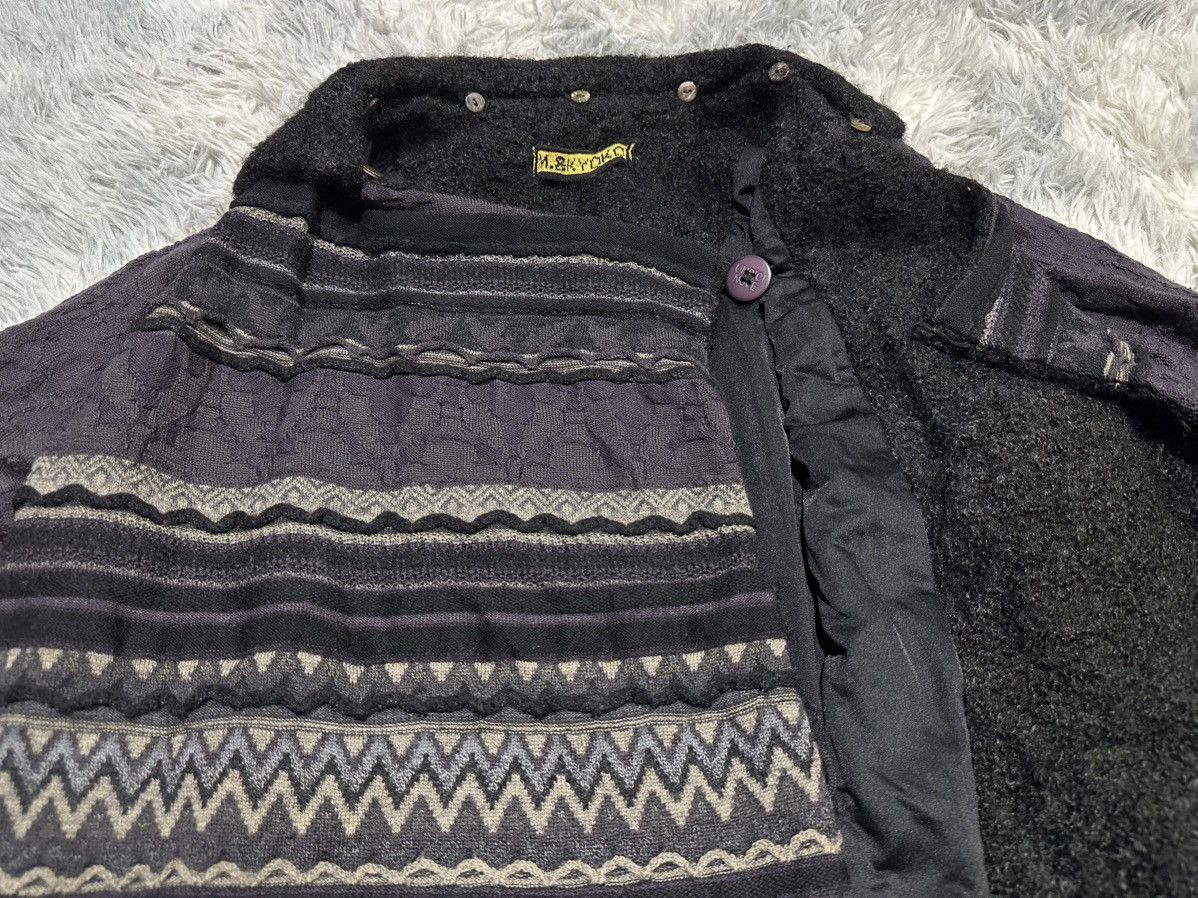 Japanese Brand 🔥Rare Archive M.&Kyoko Crafted Knit Asymmetric Cloaks Size US L / EU 52-54 / 3 - 10 Thumbnail