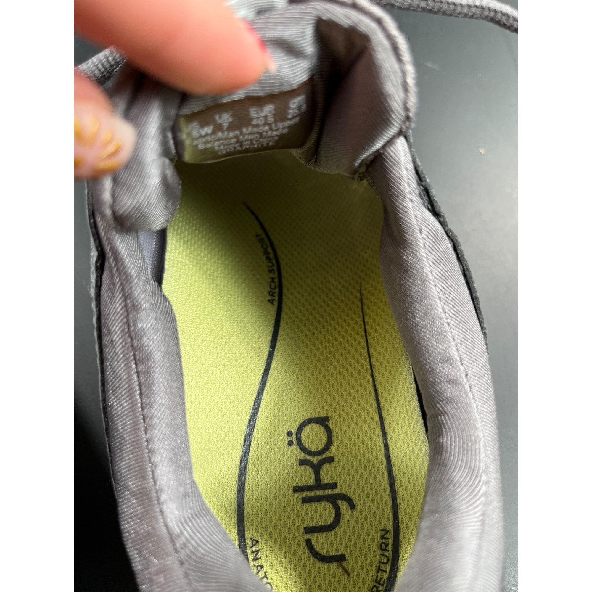Other Ryka SKU 7793 Womens Grey and Teal Athletic training Shoes S Size US 9.5 / IT 39.5 - 9 Thumbnail