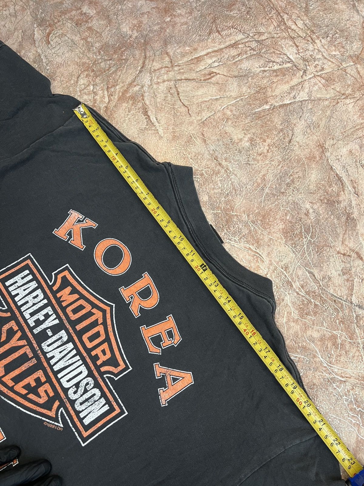 Harley Davidson Vintage Harley Davidson 1999 made in USA Seoul korea t shirt Size US XL / EU 56 / 4 - 8 Thumbnail