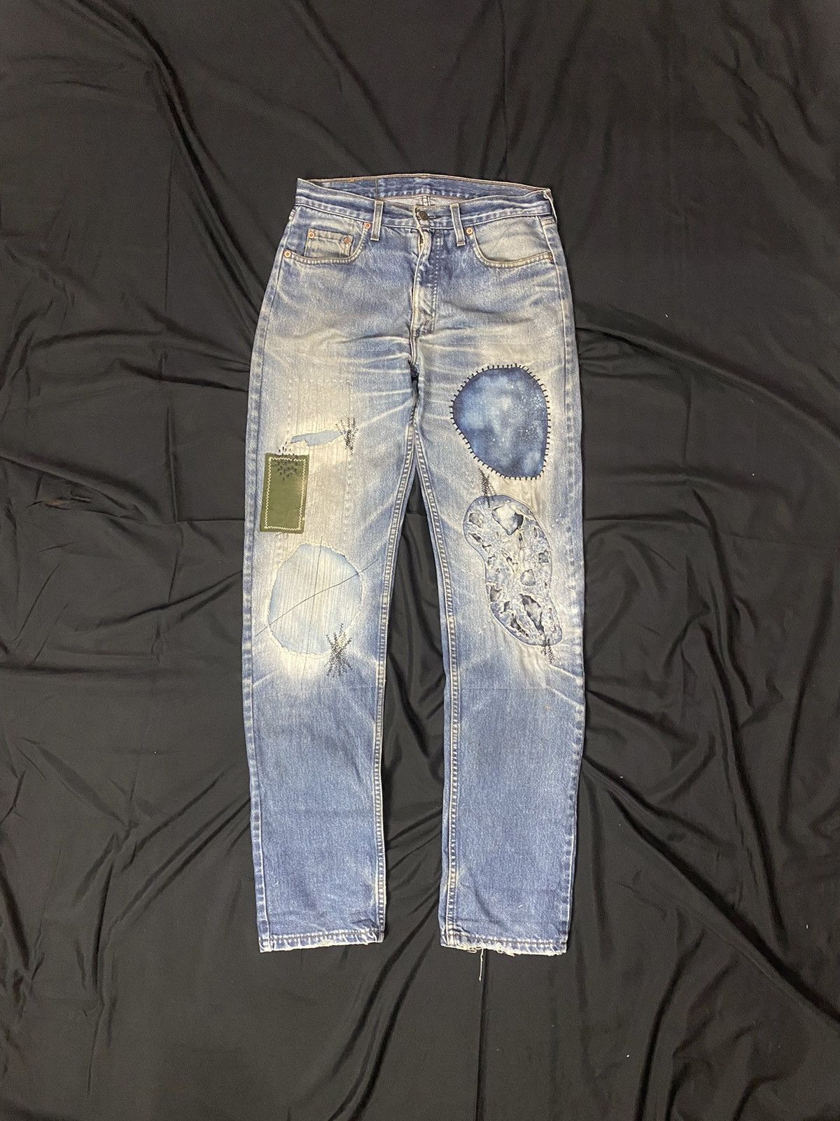 image of Levis x Levis Vintage Clothing Vintage 90's Levi’S Orange Tab Sashiko in Blue, Men's (Size 32)