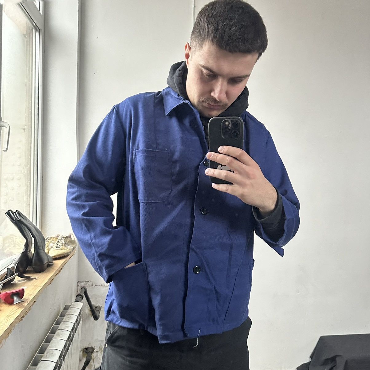 Le Laboureur Vintage utility chore work French jacket Size US M / EU 48-50 / 2 - 11 Thumbnail