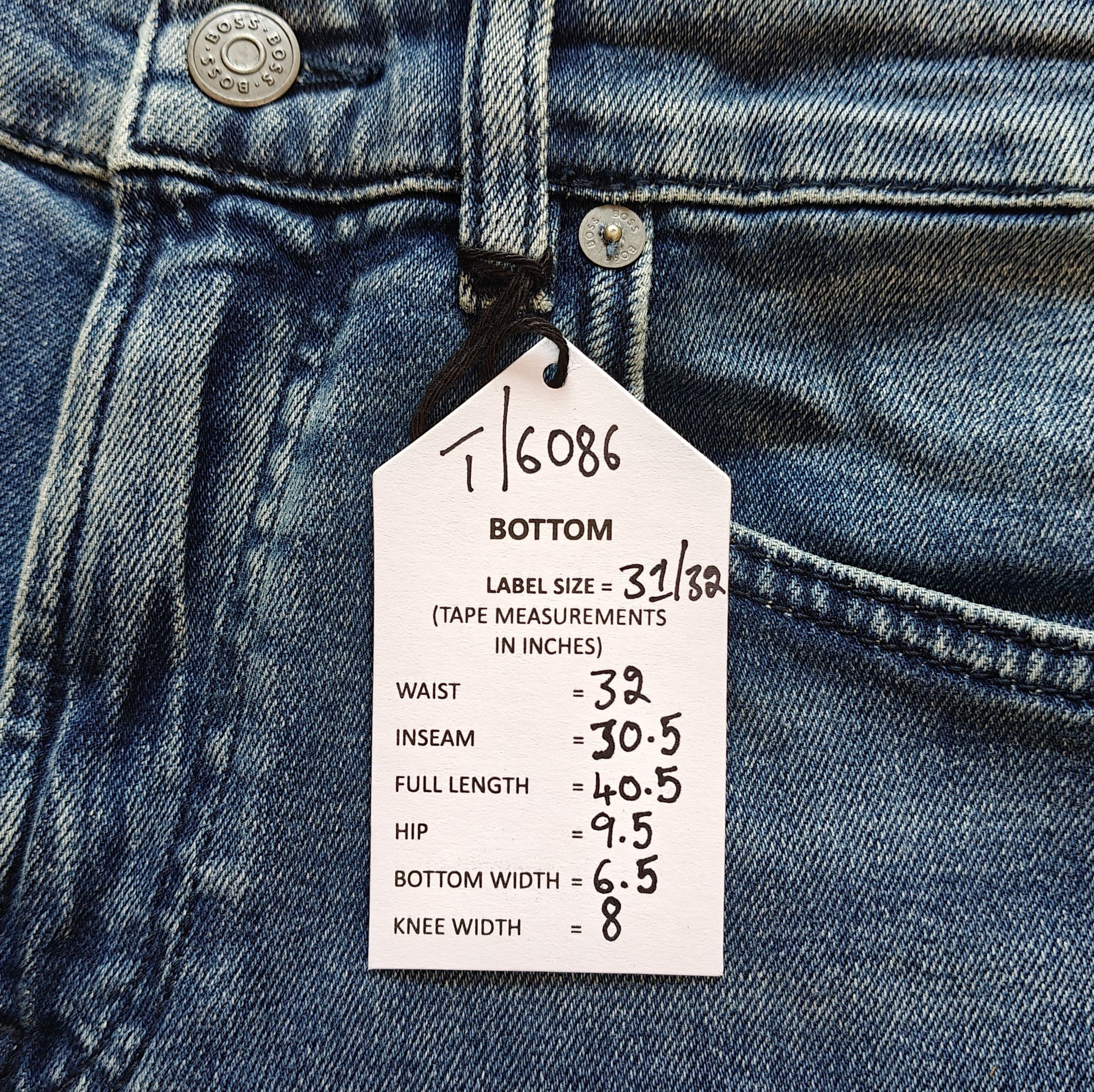 Hugo Boss BOSS RE.MAINE Regular fit men's Jeans Free Shipping T/6086 Size US 31 - 12 Thumbnail